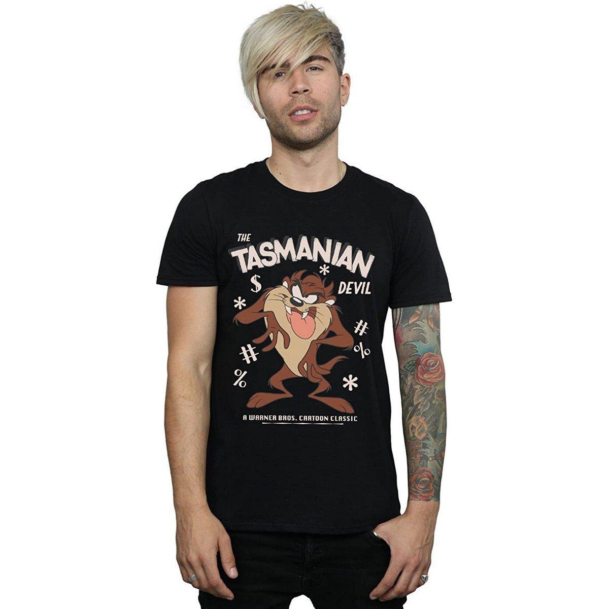 LOONEY TUNES Tasmanian Devil Print Kurzarm T-Shirt