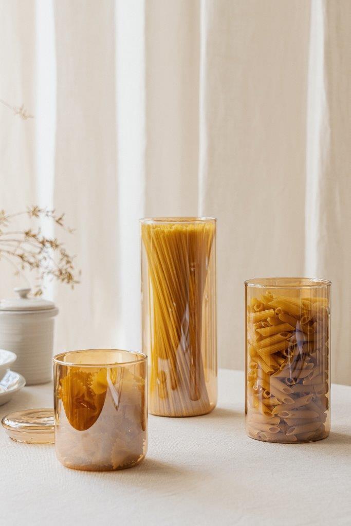 Nuts Innovations Vorratsdose Glas 850 ml gold