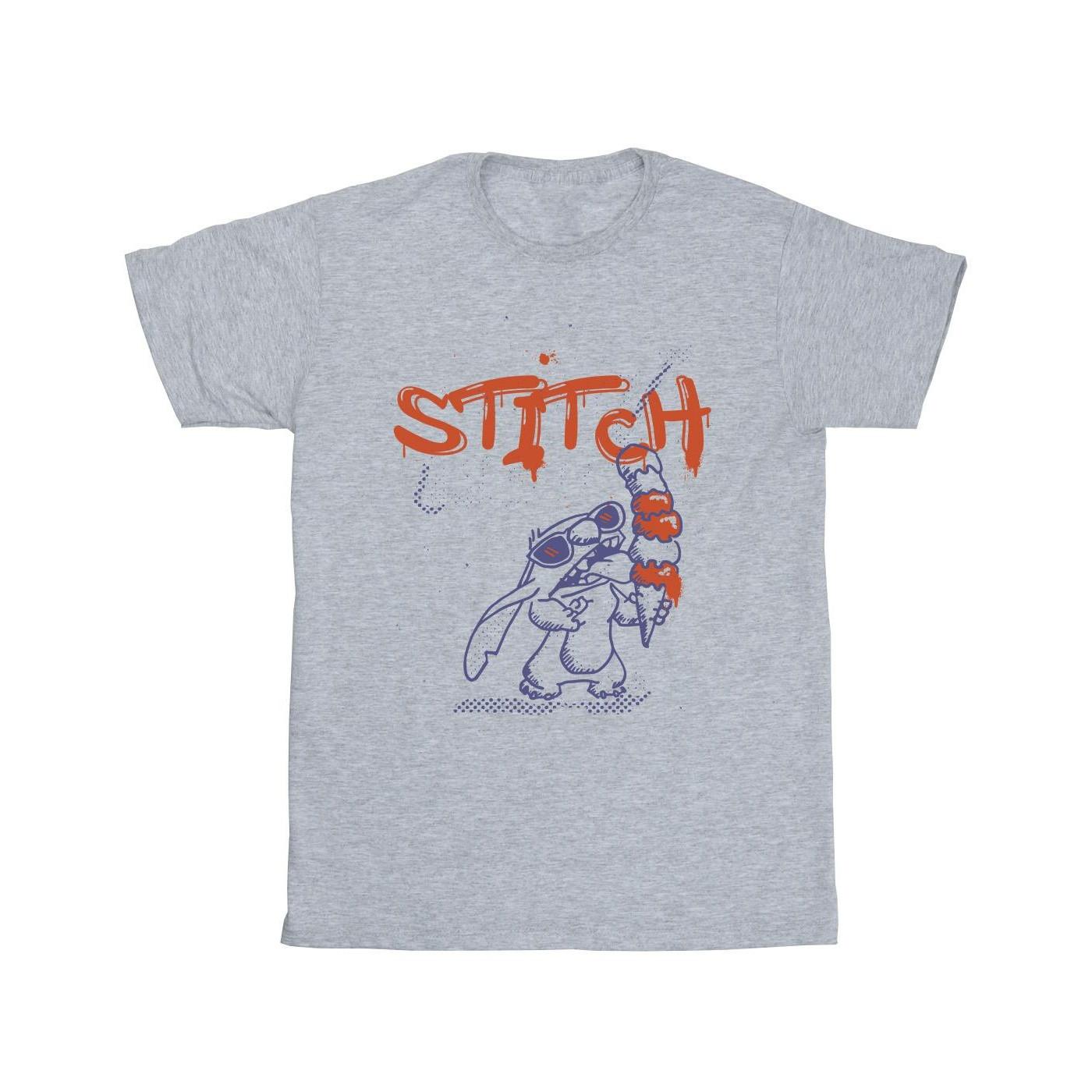 Disney Stitch Ice Cream Grafik T-Shirt