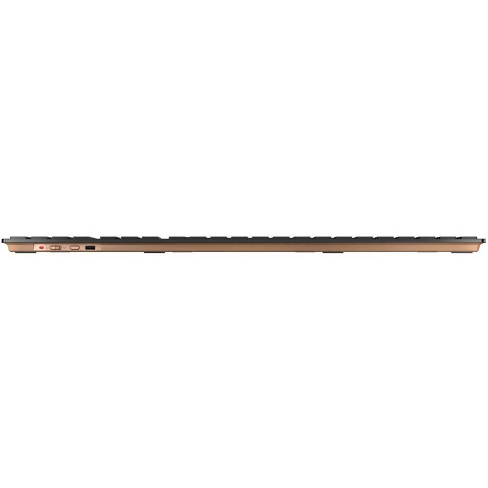 Cherry DW 9100 Slim, Deutsches Layout, QWERTZ Tastatur, kabellose Tastatur- und Maus set -bronze