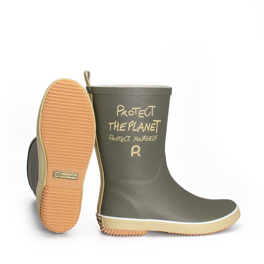 Rouchette demi gummistiefel protect the planet