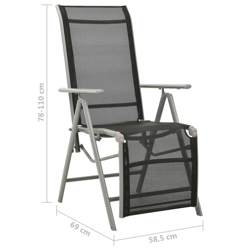 VidaXL Gartenstuhl aluminium
