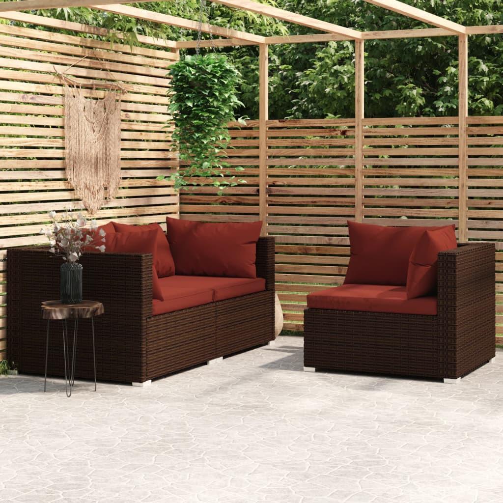 VidaXL Garten-lounge-set poly-rattan