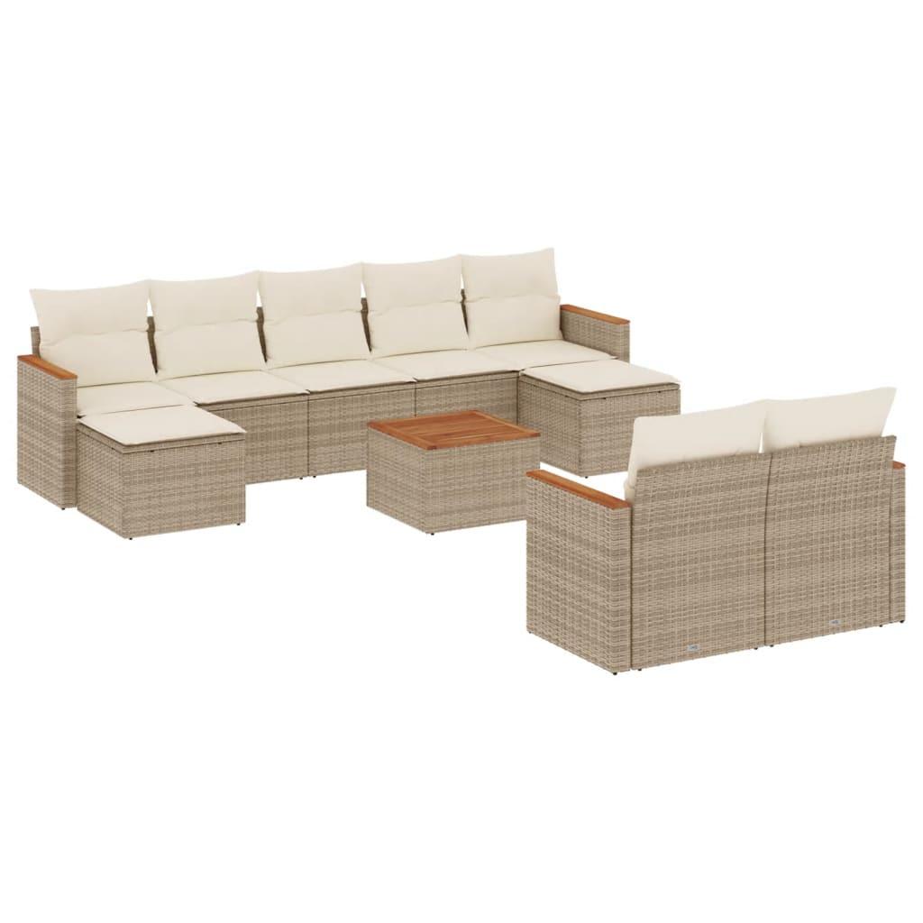 VidaXL Garten sofagarnitur poly-rattan