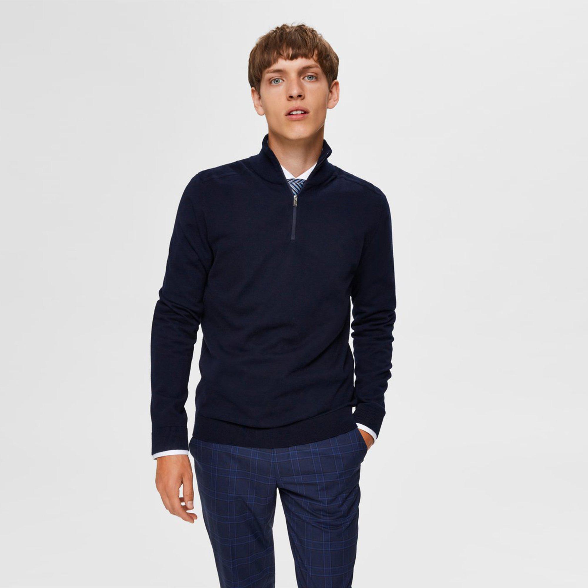SELECTED Berg half zip Pullover
