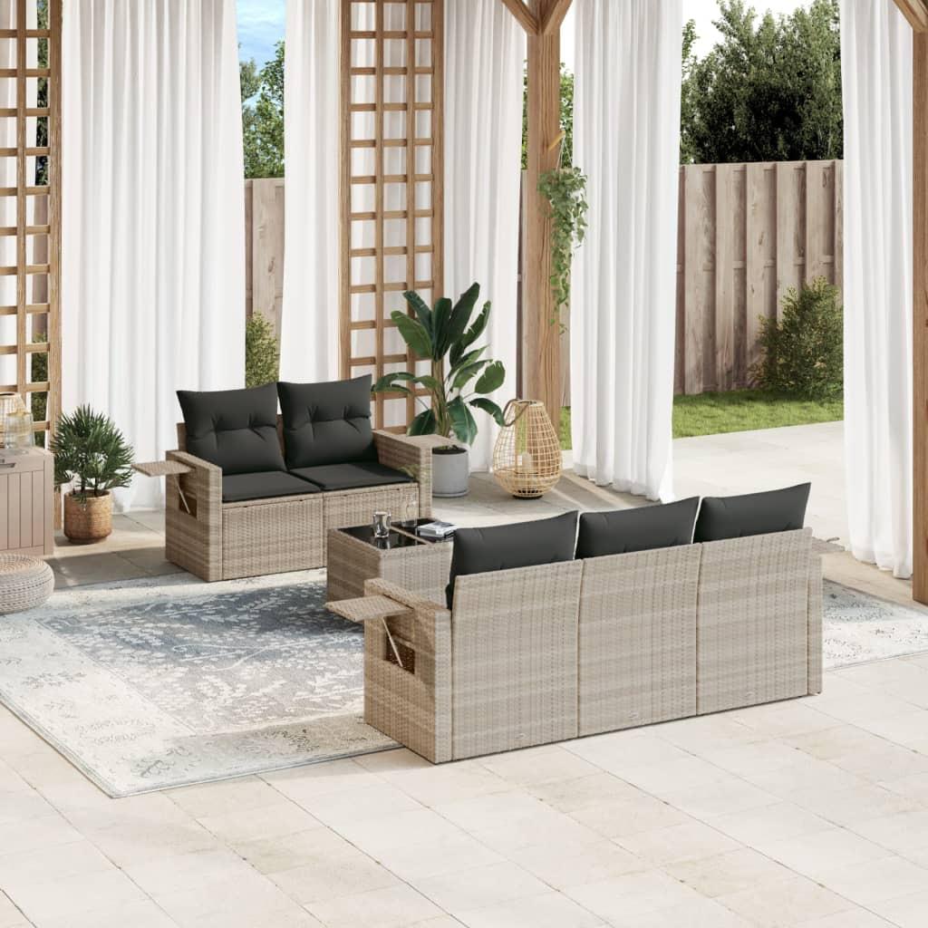 VidaXL Garten sofagarnitur poly-rattan