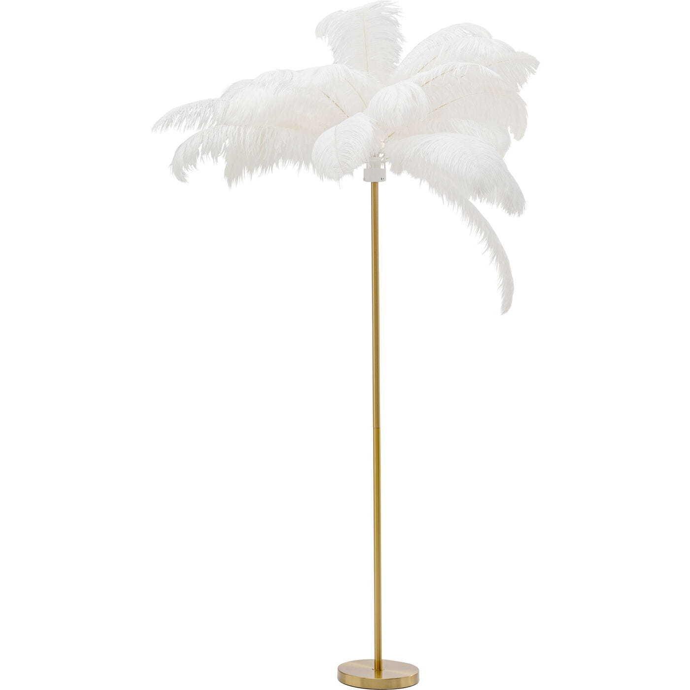 KARE Design Stehleuchte Feather Palm weiss Höhe 165