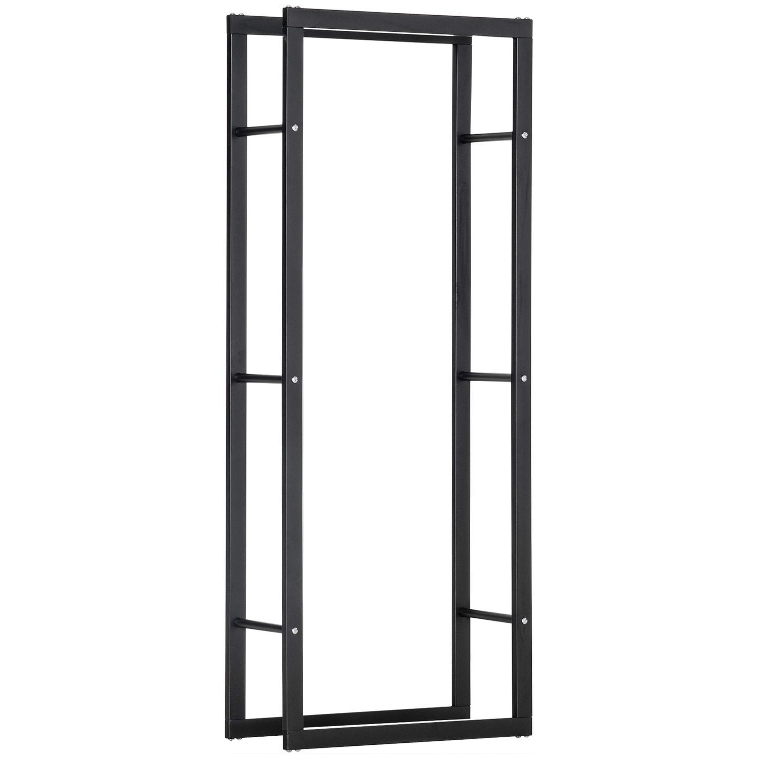Northio Holzregal Vertikaler Holzständer 100kg Kapazität Metall 60 × 25 × 150cm