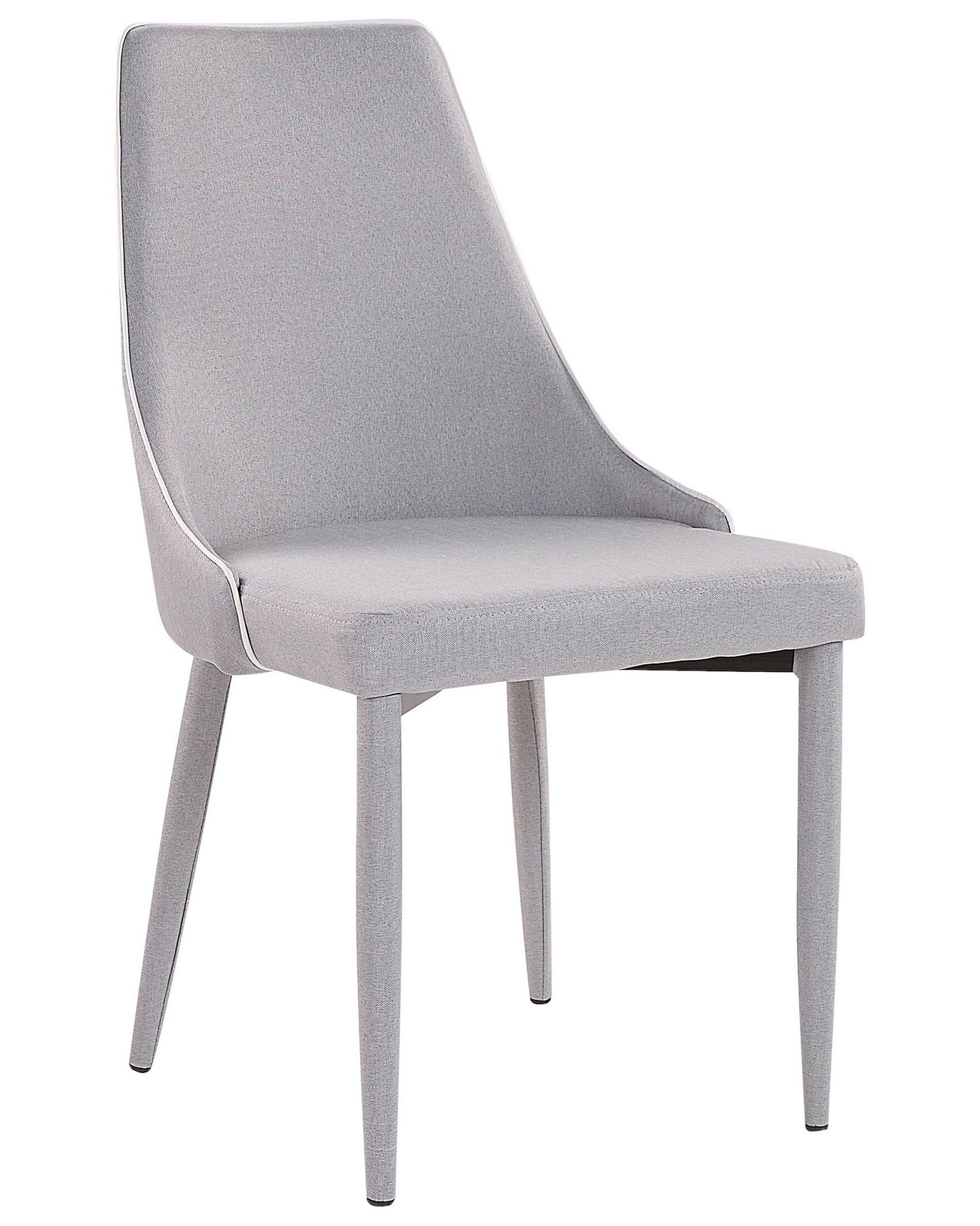 Beliani Esszimmerstuhl 2er Set aus Polyester Modern CAMINO