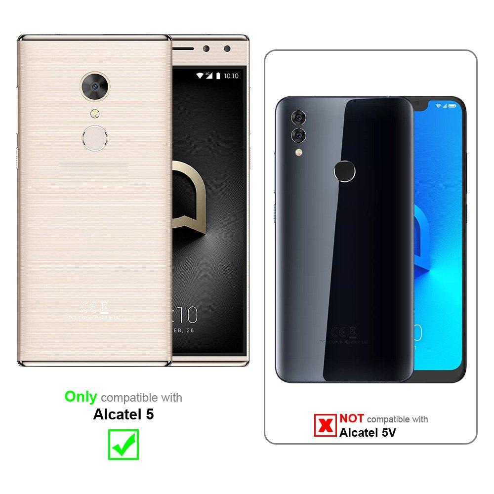 Cadorabo Hülle für Alcatel 5 Magnetverschluss, Kartenfach