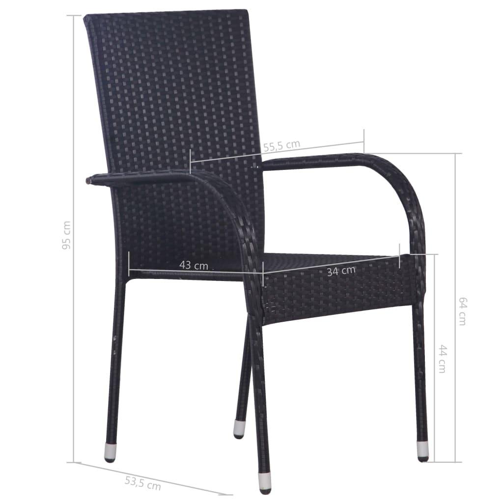 VidaXL Gartenstuhl poly-rattan