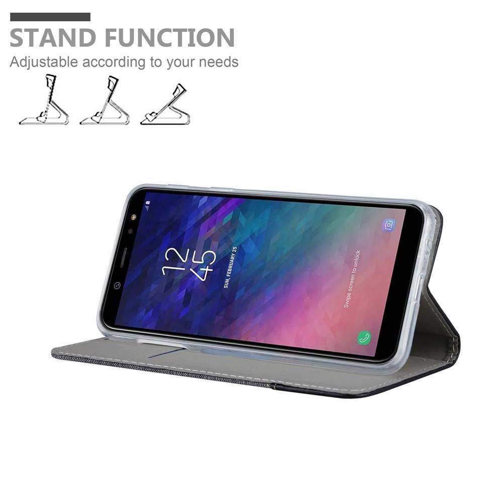 Cadorabo Hülle für Samsung Galaxy A6 2018 Magnetverschluss, Kartenfach