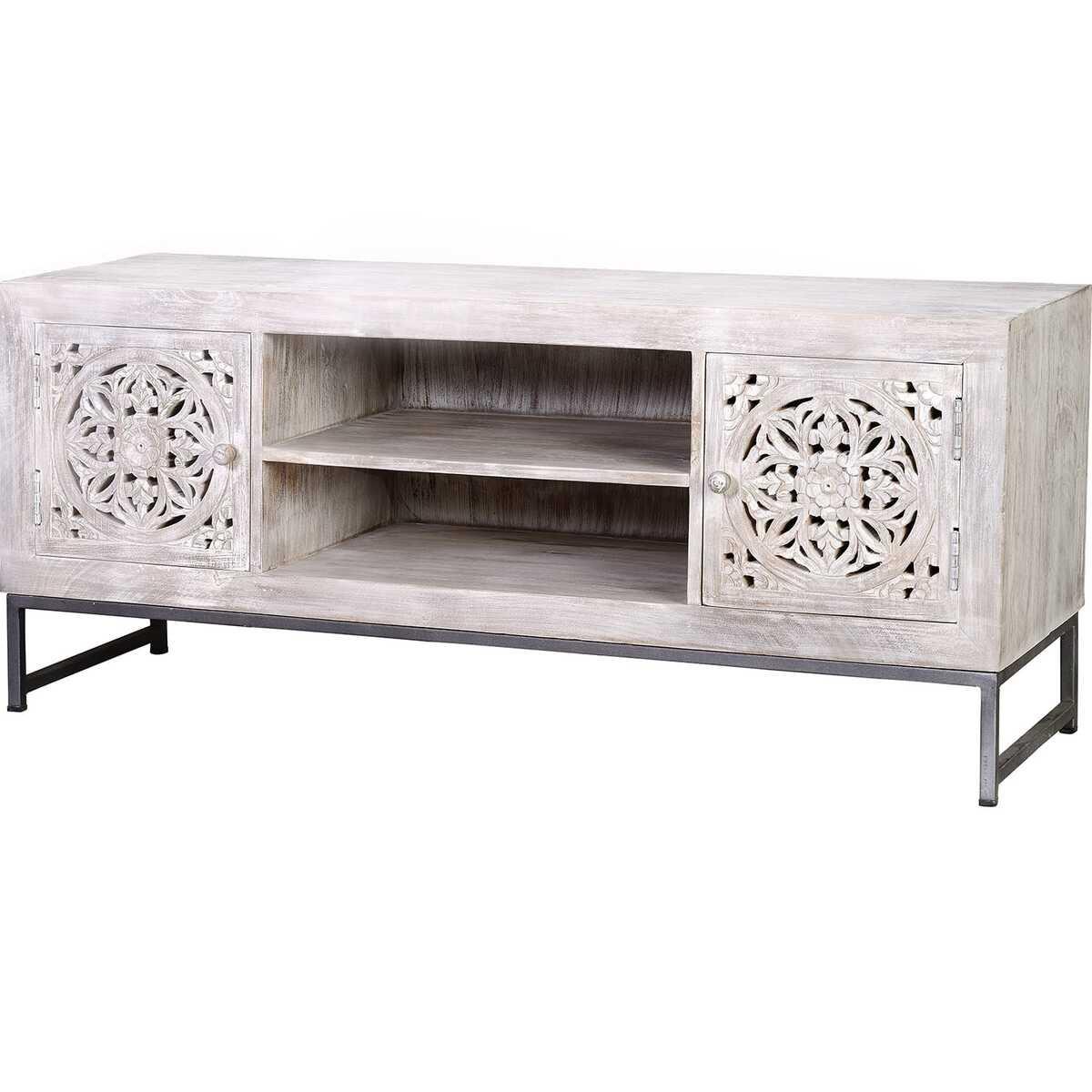 mutoni TV-Lowboard Mykonos Mango vintage weiss 130