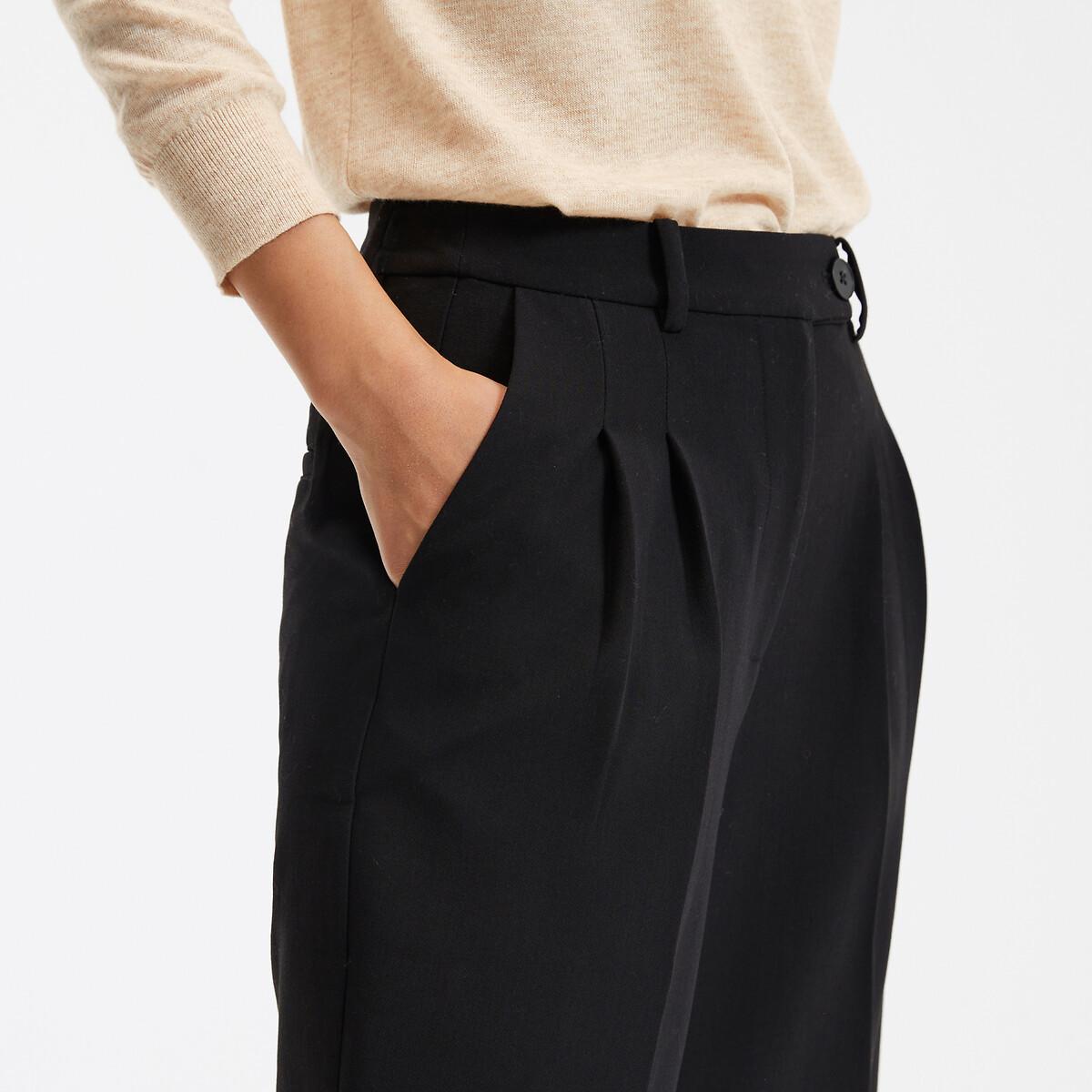 La Redoute Collections Slim-Hose mit Bundfalten