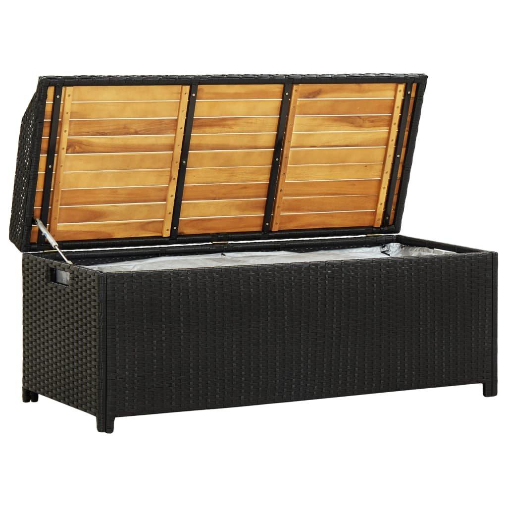 VidaXL Aufbewahrungsbank poly-rattan
