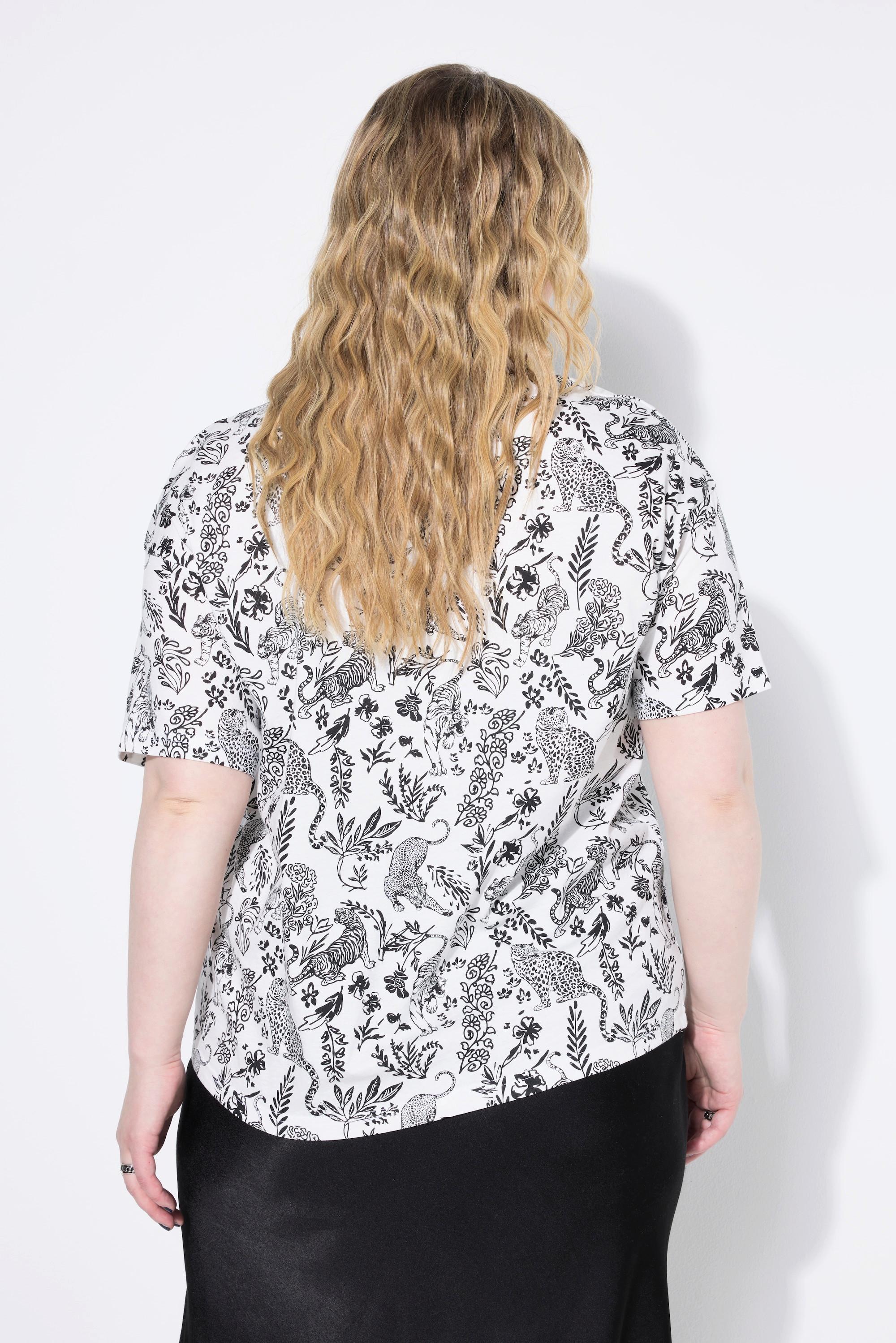 Studio Untold Oversized Leo Print T-Shirt