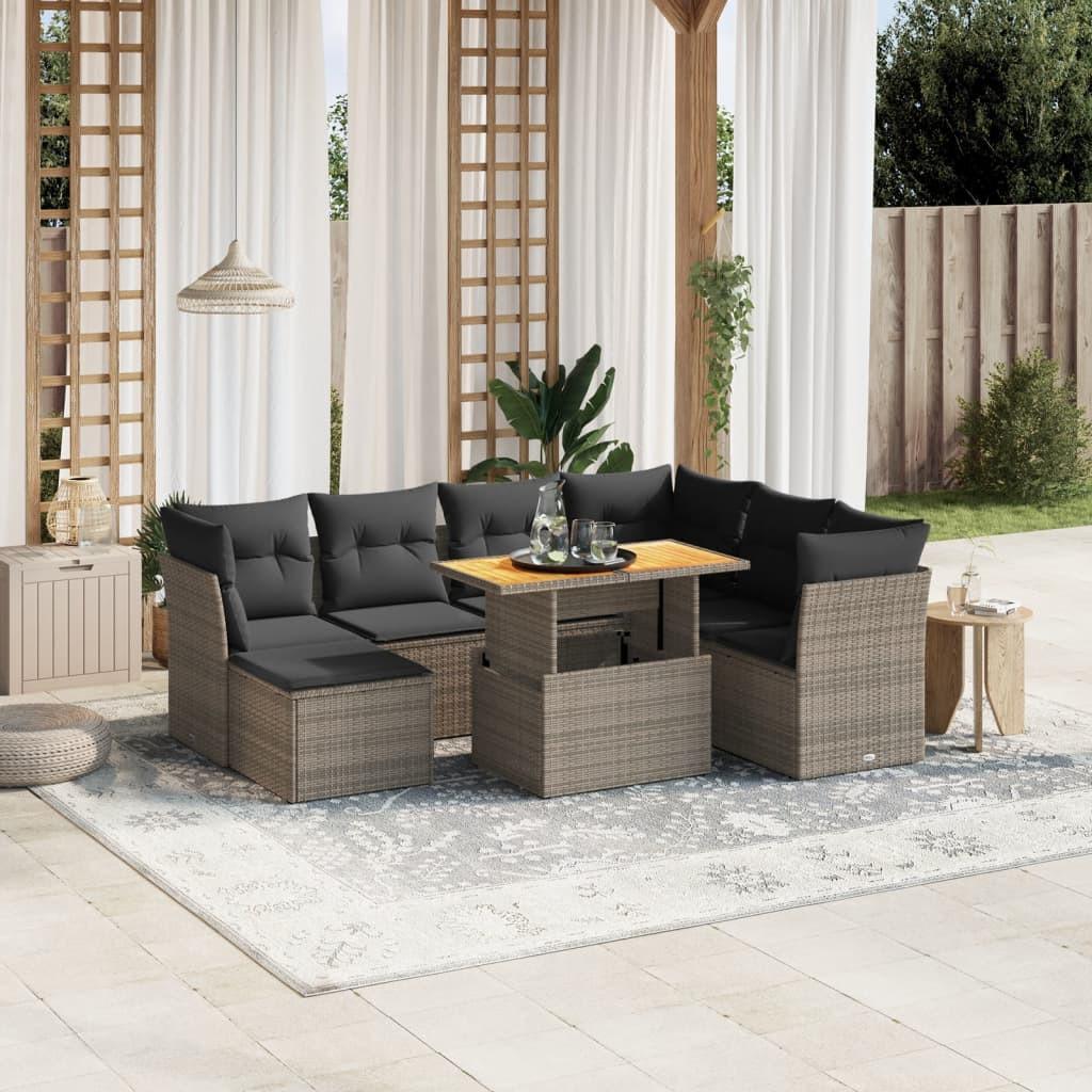 VidaXL Garten sofagarnitur poly-rattan