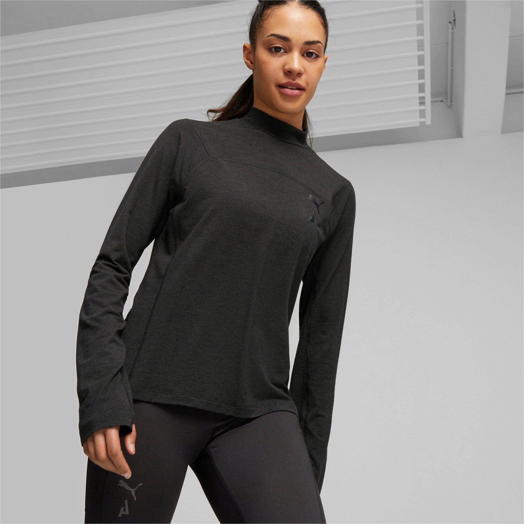 PUMA SEASONS WOOL LONG SLEEVE T-Shirt, Rundhals, langarm