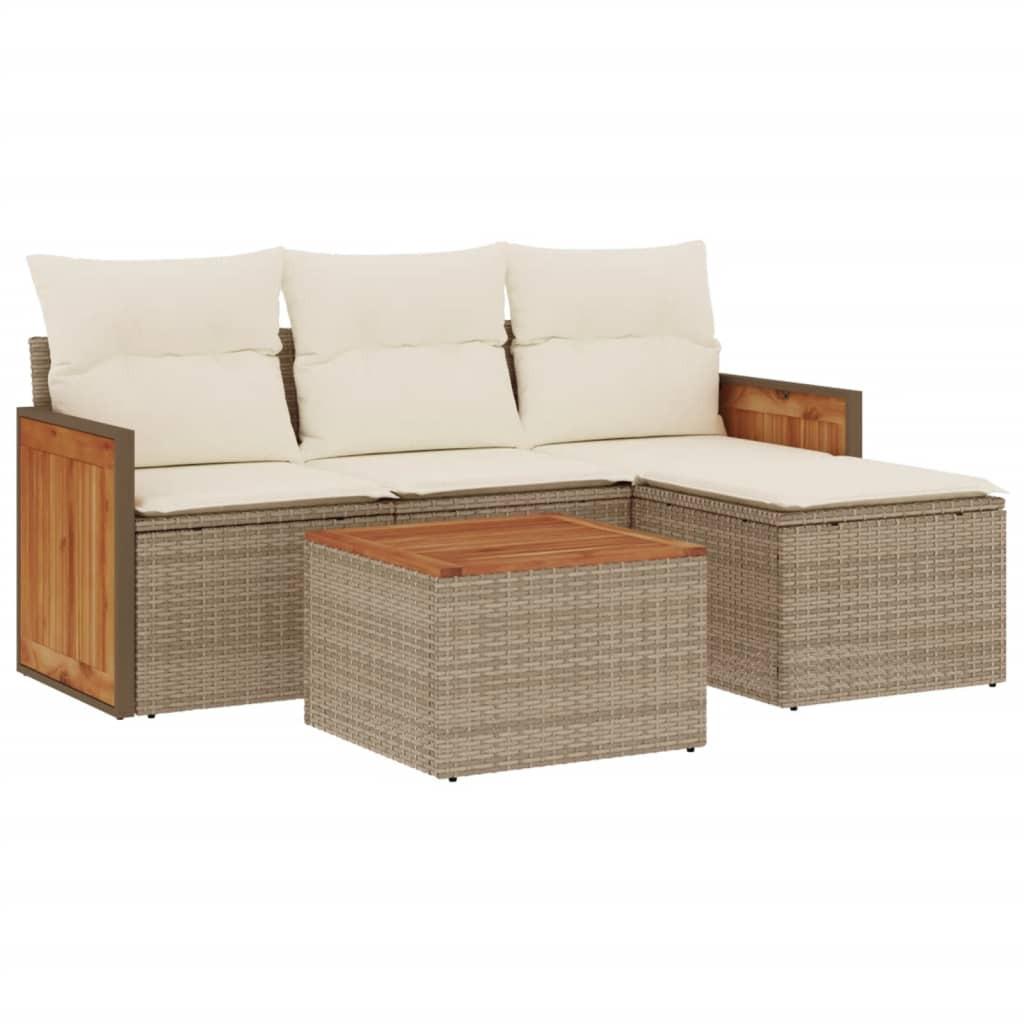 VidaXL Garten sofagarnitur poly-rattan