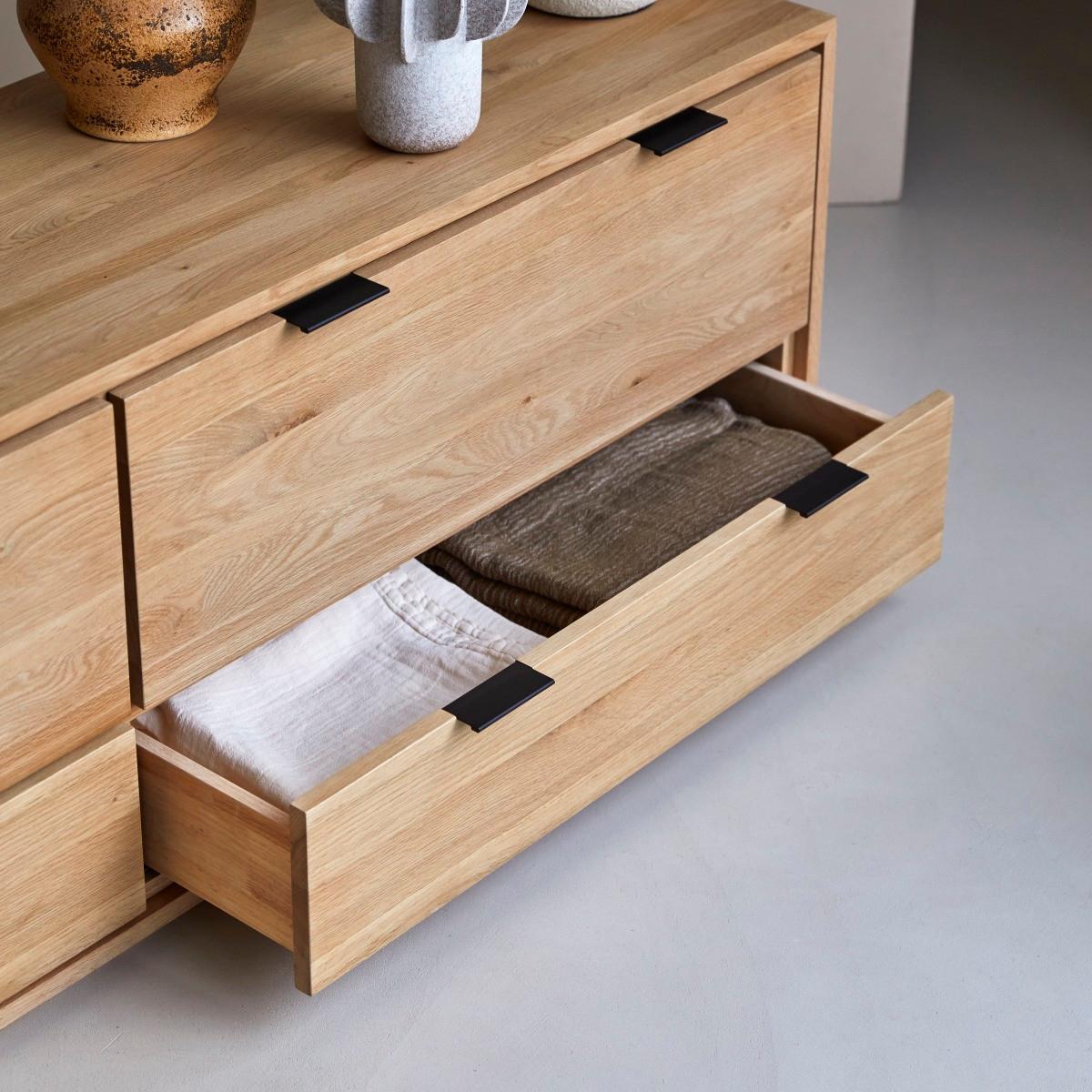 Tikamoon TV Schrank aus massivem Eichenholz 180 cm Senson