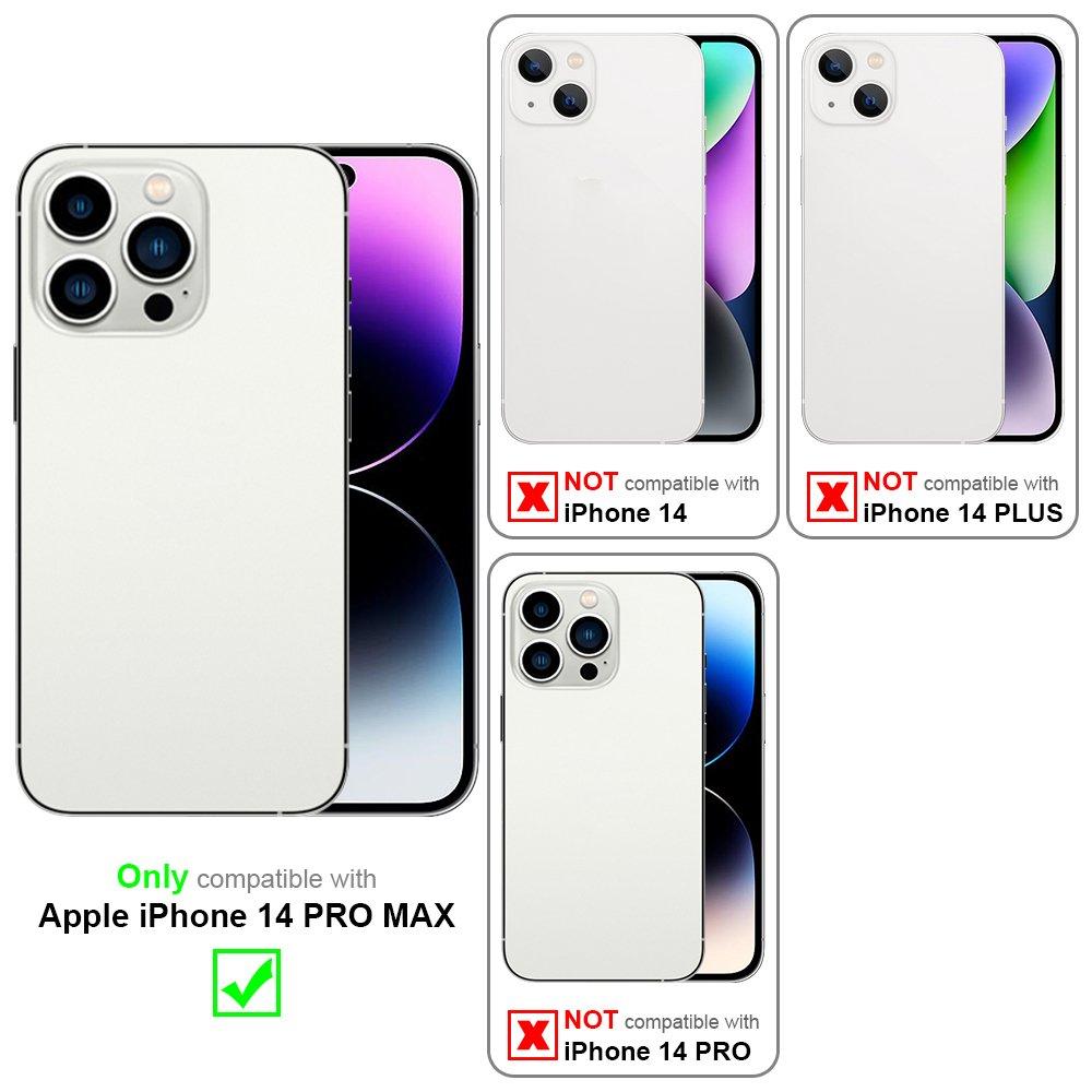 Cadorabo Hülle für Apple iPhone 14 PRO MAX Magnetverschluss, Kartenfach