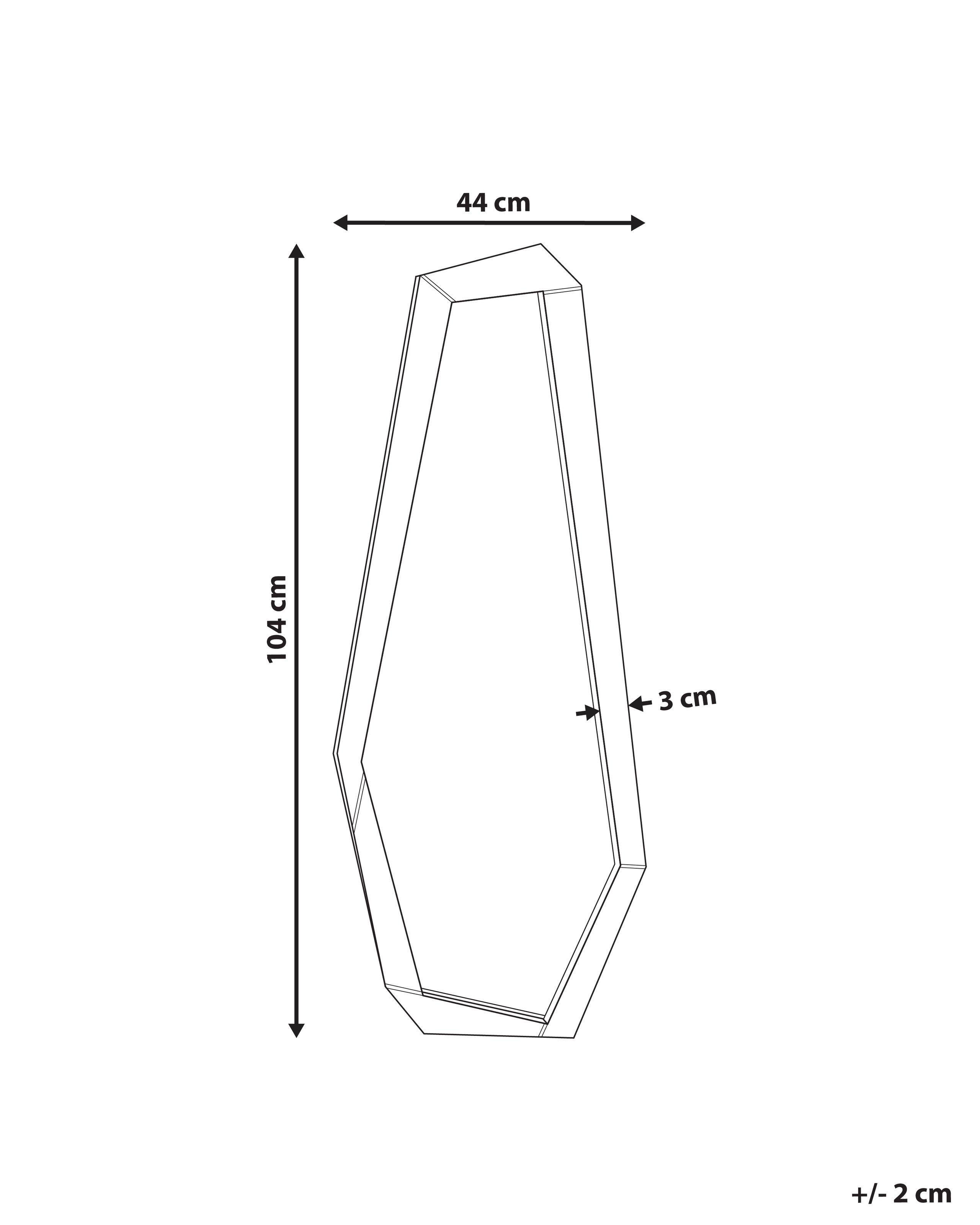 Beliani Wandspiegel aus MDF-Platte Modern CHANU