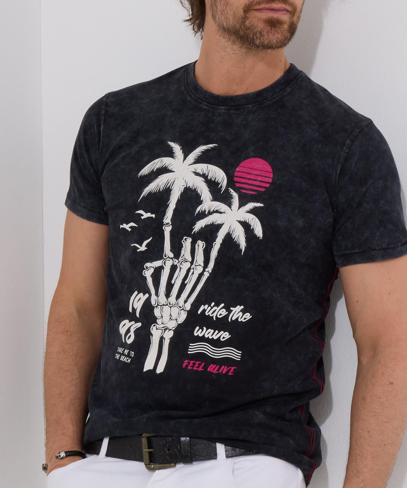 Joe Browns Palmen-Skelett Grafik T-Shirt