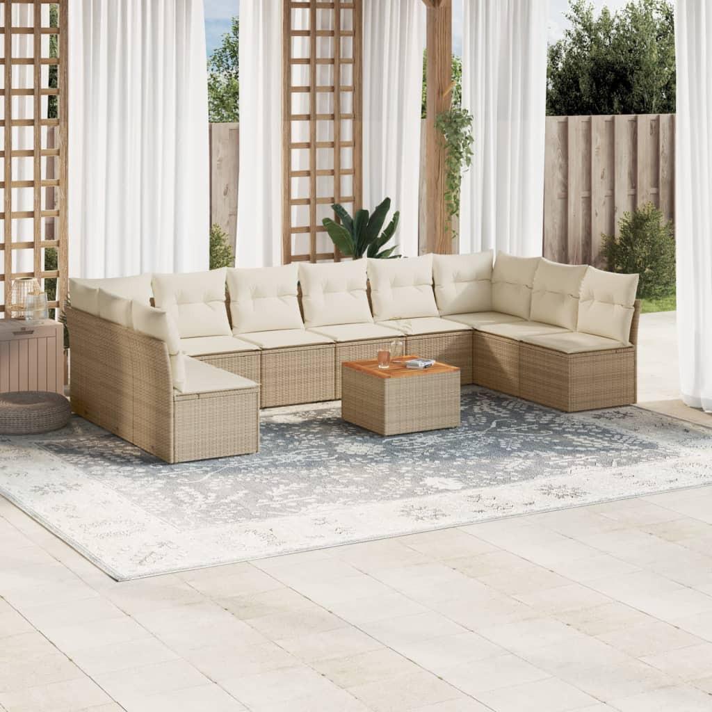 VidaXL Garten sofagarnitur poly-rattan
