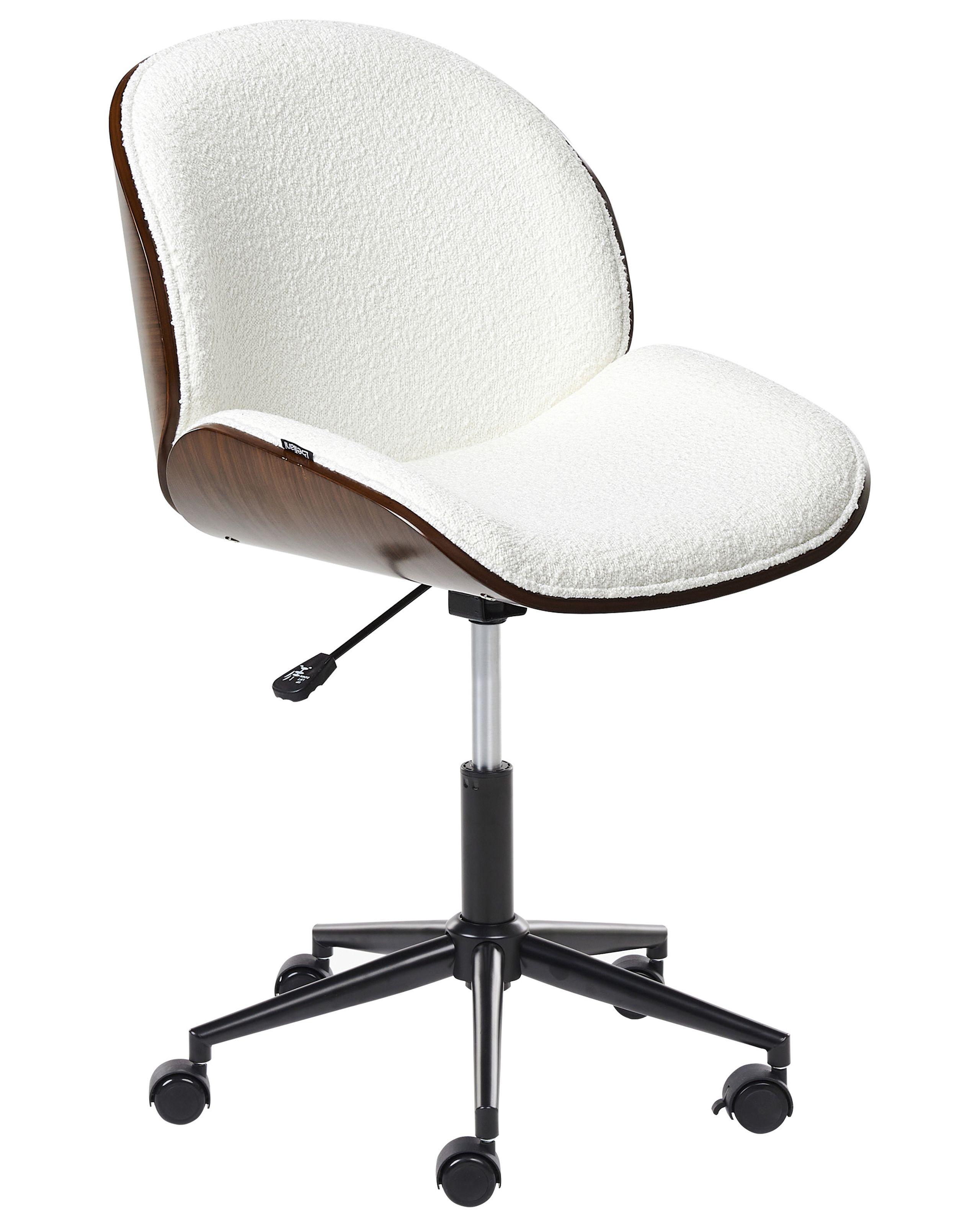 Beliani Schreibtischstuhl aus Bouclé Retro MENESHA