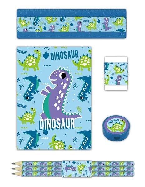 Roost ROOST Schlamper-Etui 404557 Dinosaurier, 7-teilig