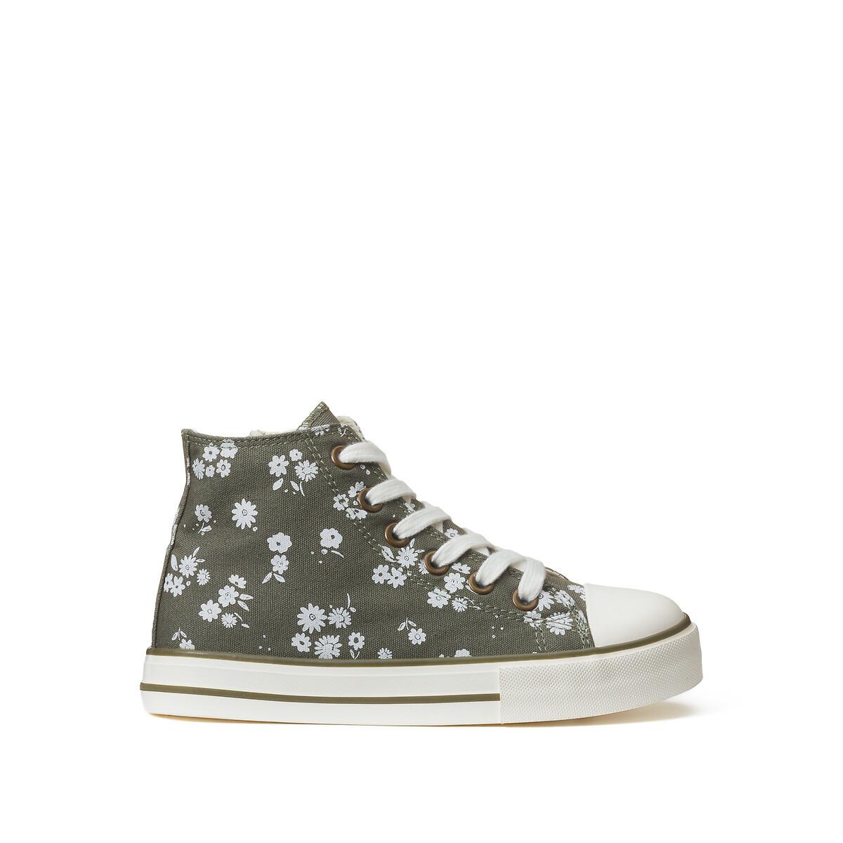 La Redoute Collections Hohe Sneakers mit Blumenmuster