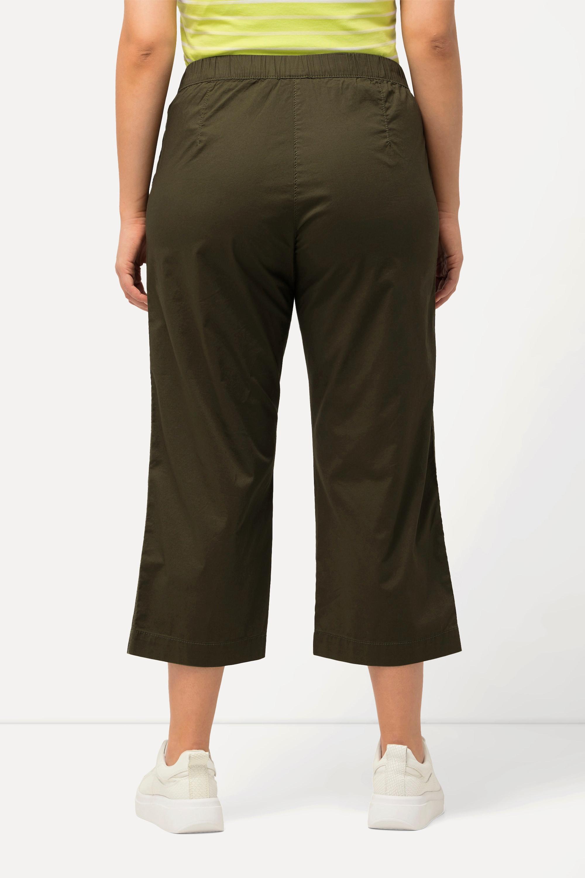 Ulla Popken 7/8-Hose Ruby mit geformtem Knie und geradem Bein