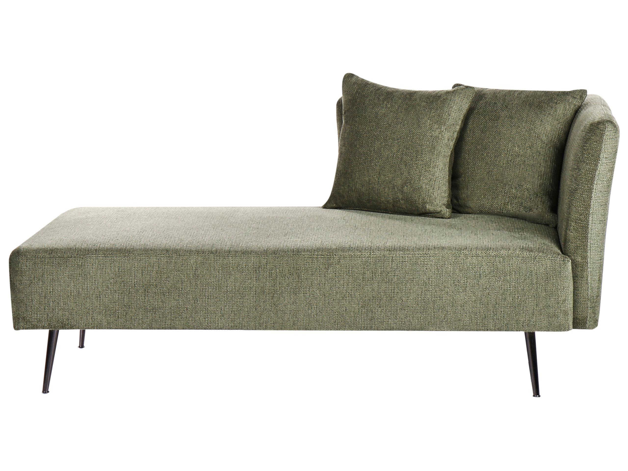 Beliani Rechtsseitige Chaiselounge aus Polyester Modern RIOM
