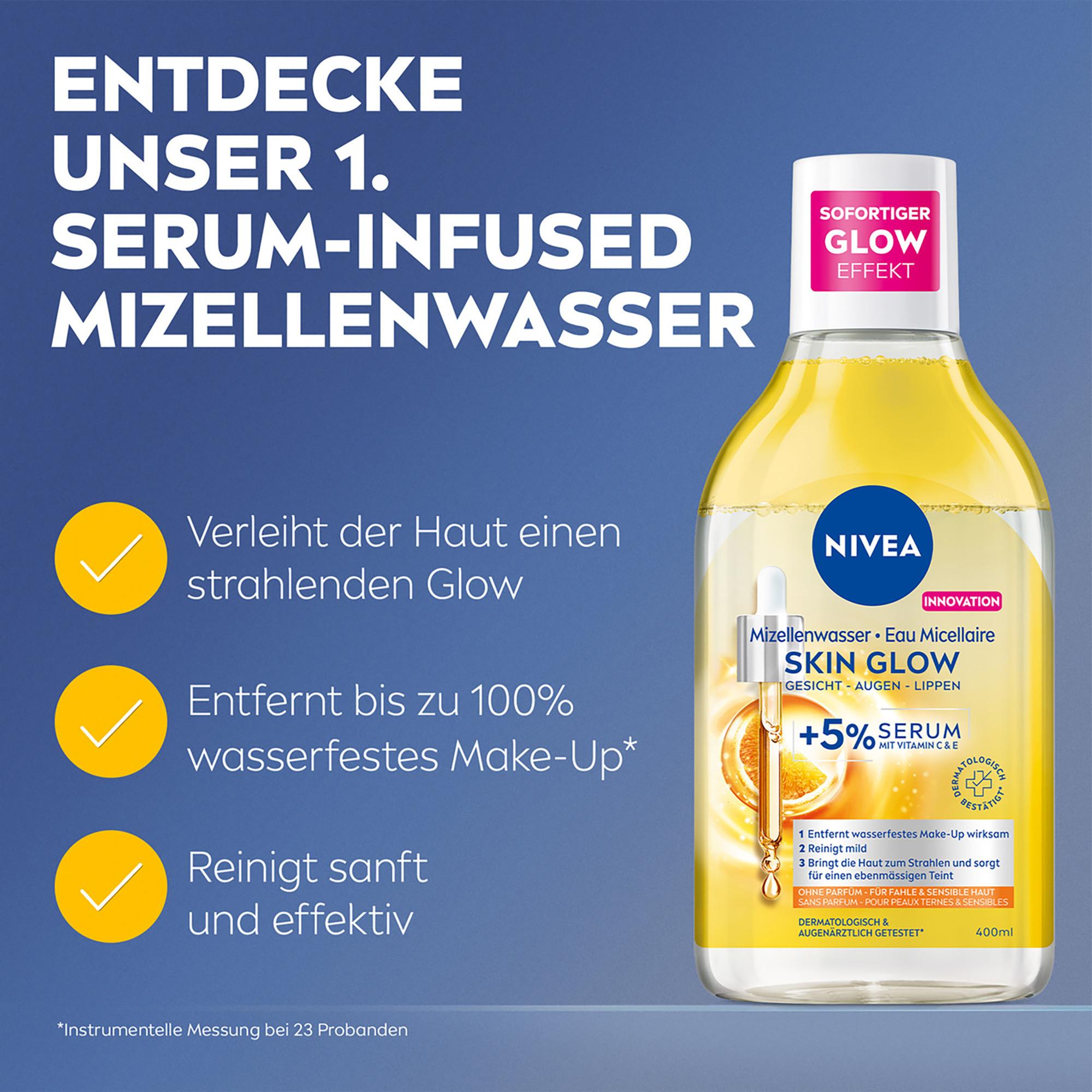NIVEA Face Cleansing Skin Glow Serum Mizellenwasser