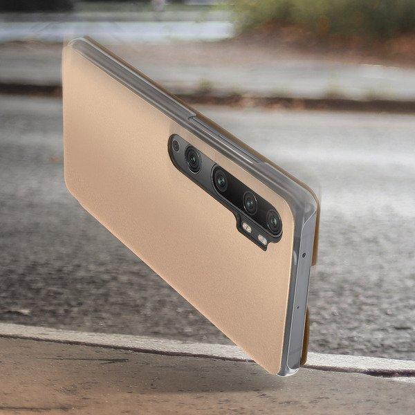 Avizar Book Cover Xiaomi Mi Note 10 Lite Gold