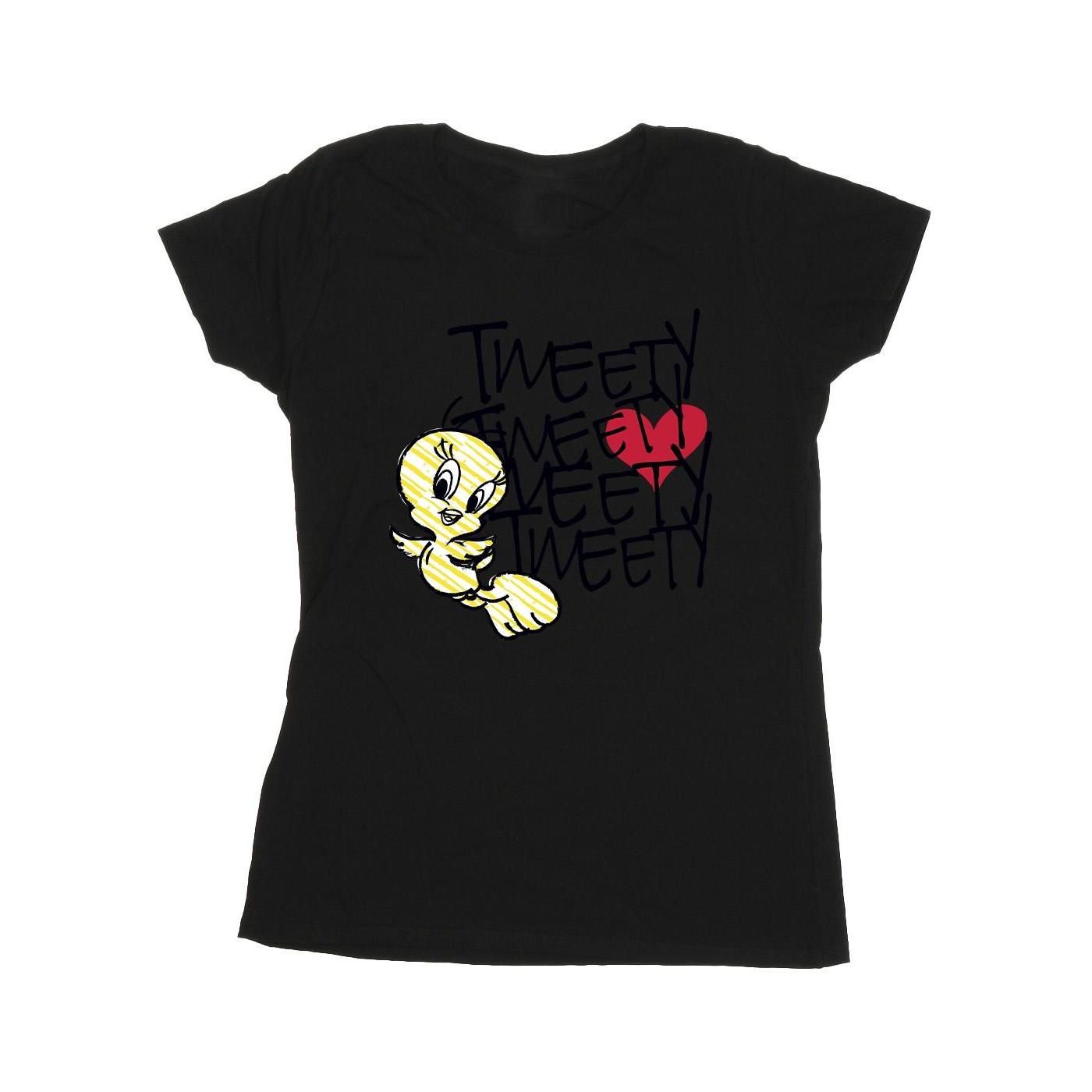 LOONEY TUNES Tweety Bird Grafikdruck Regular Fit T-Shirt