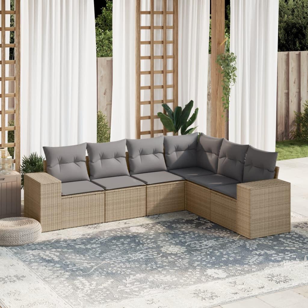 VidaXL Garten sofagarnitur poly-rattan