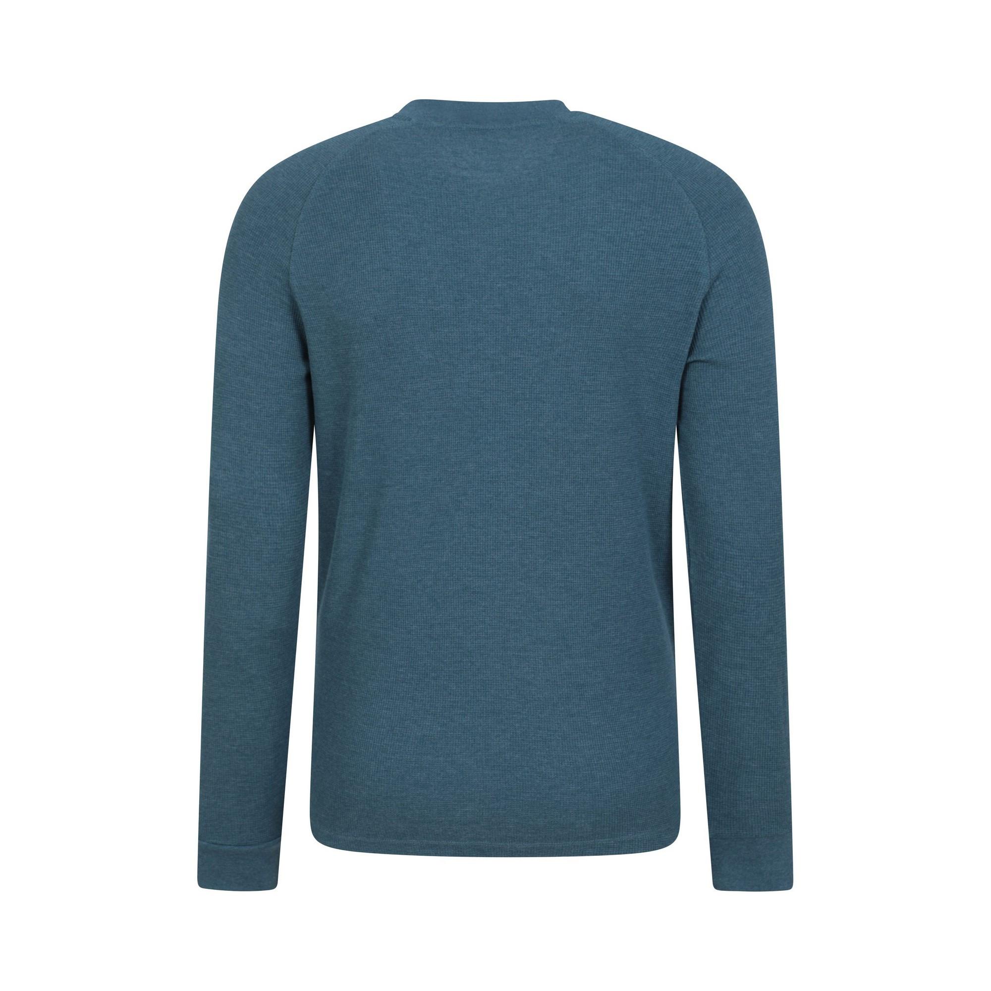 Mountain Warehouse Selby Henley Kragen Langarm T-Shirt