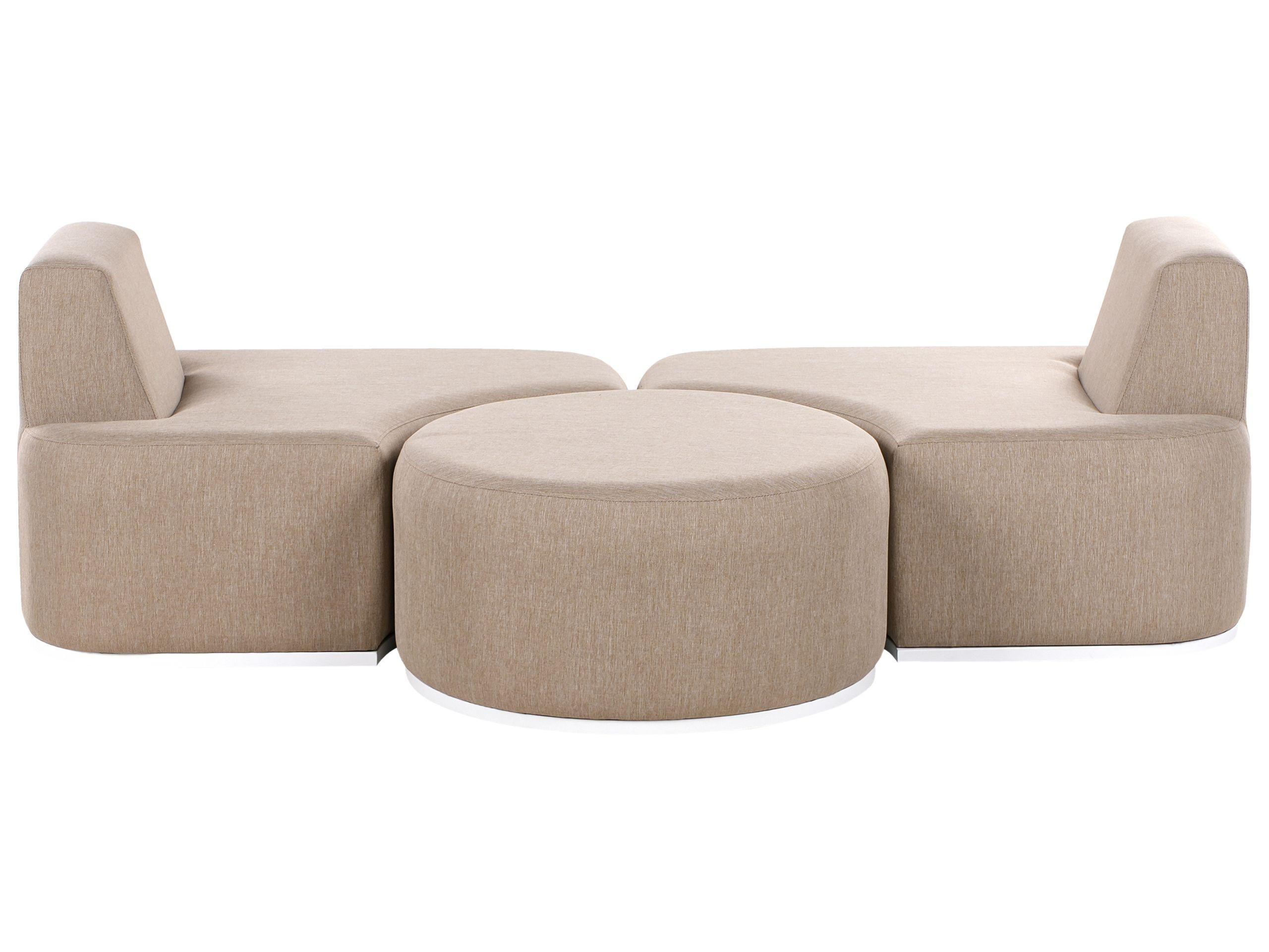 Beliani Lounge Set aus Polyester Skandinavisch FABRO
