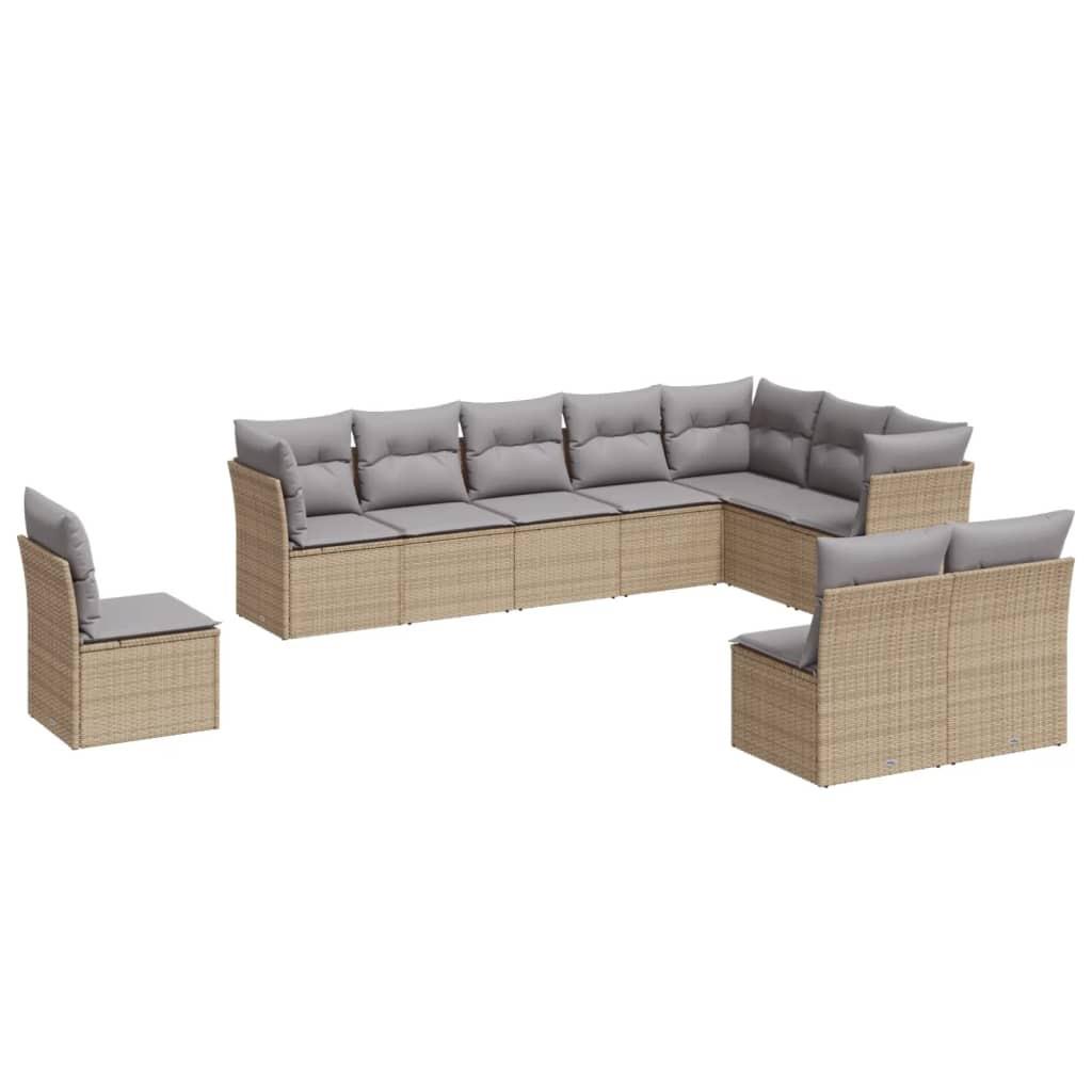 VidaXL Garten sofagarnitur poly-rattan