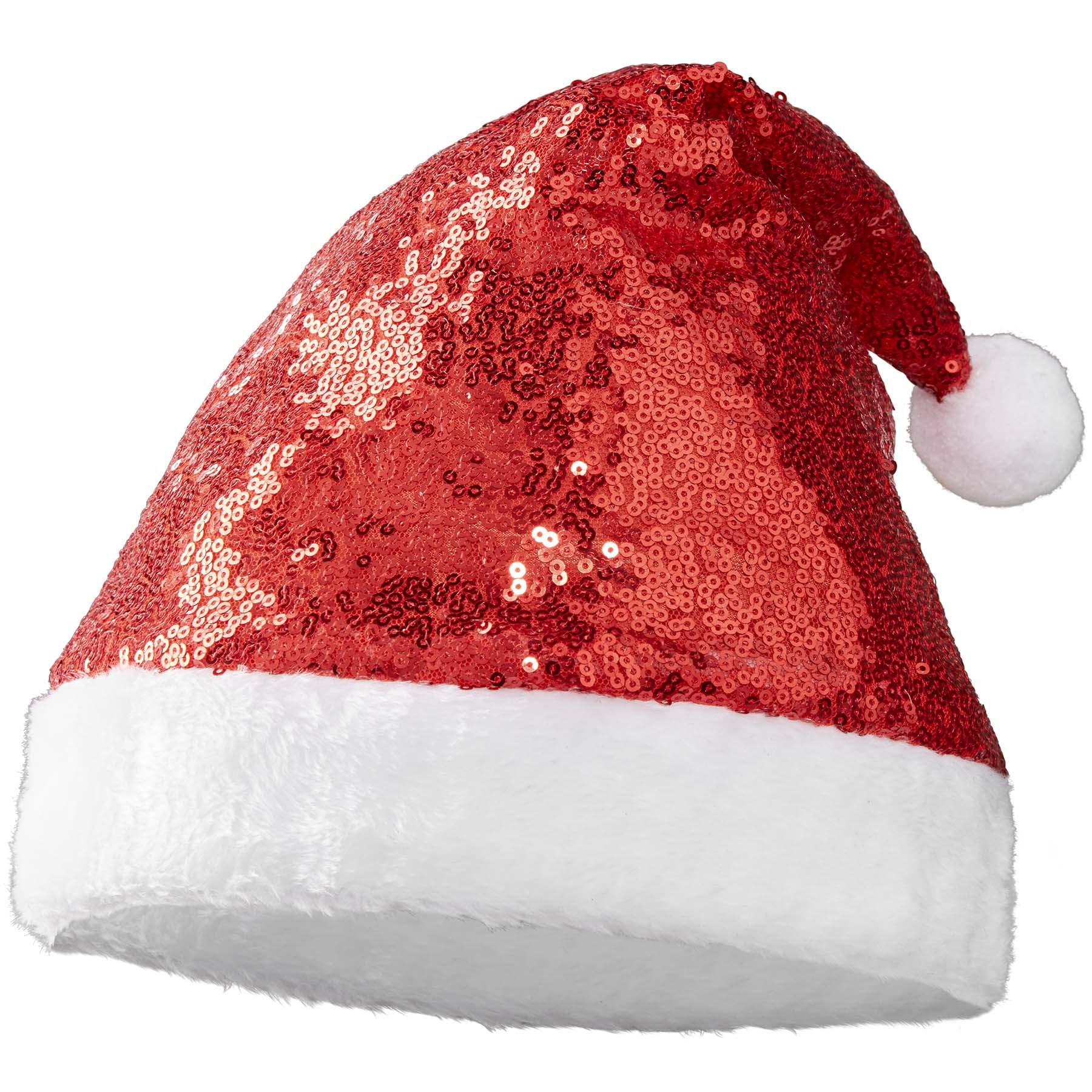 Tectake Weihnachtsmütze miten Pailletten