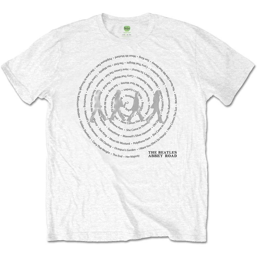 The Beatles Abbey Road Songs Swirl T-Shirt