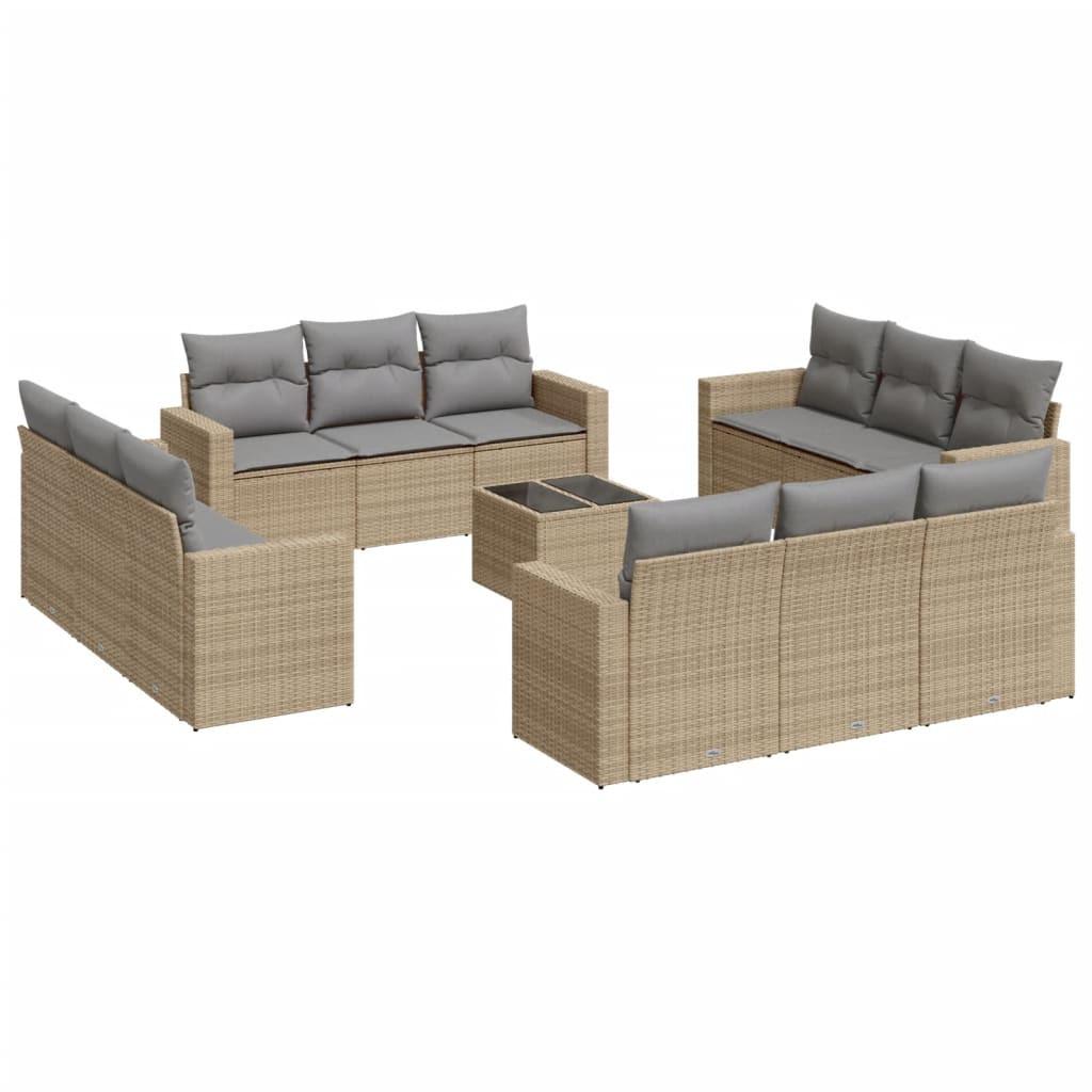 VidaXL Garten sofagarnitur poly-rattan