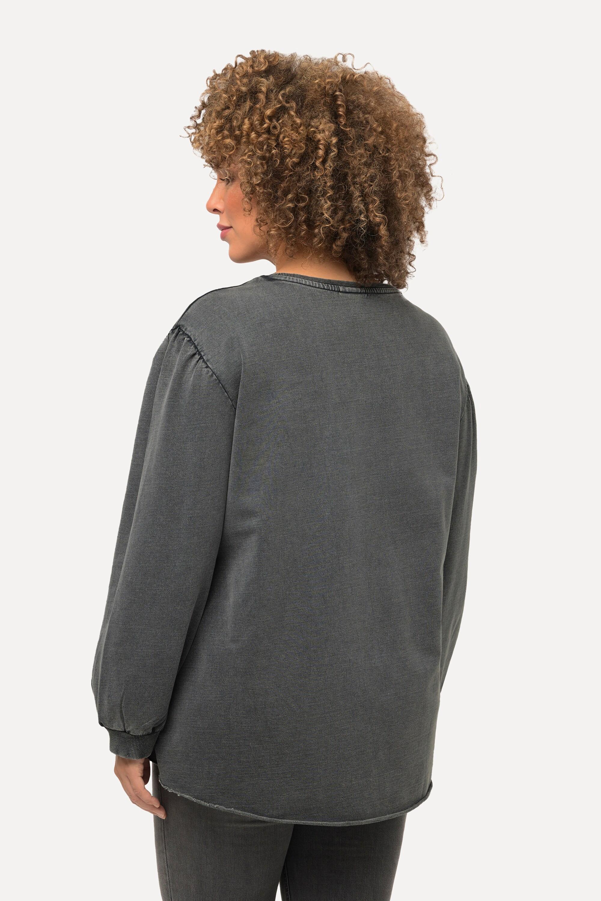 Ulla Popken Sweatshirt, Oversized, Rundhals, Langarm