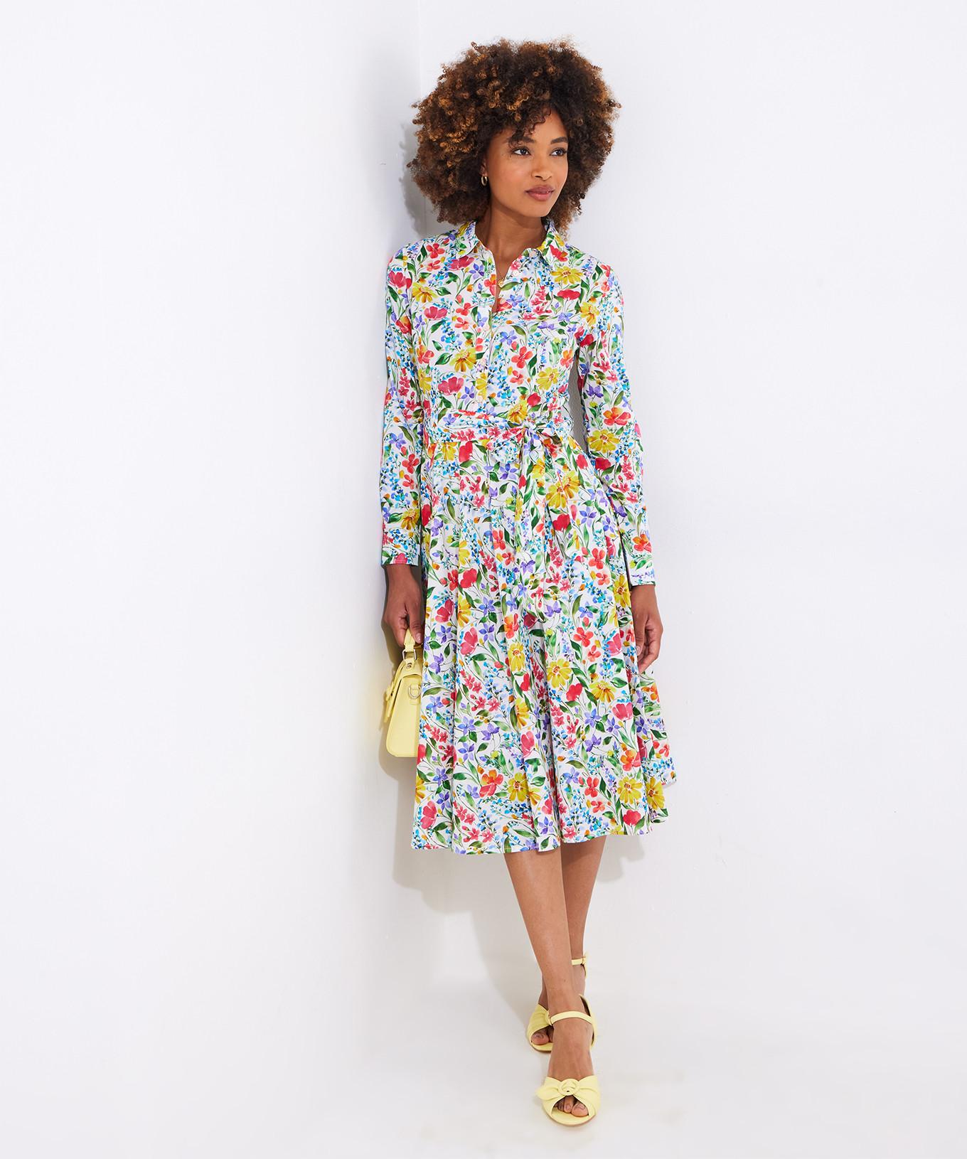 Joe Browns Hemdkleid mit Blumenmuster Knopfleiste