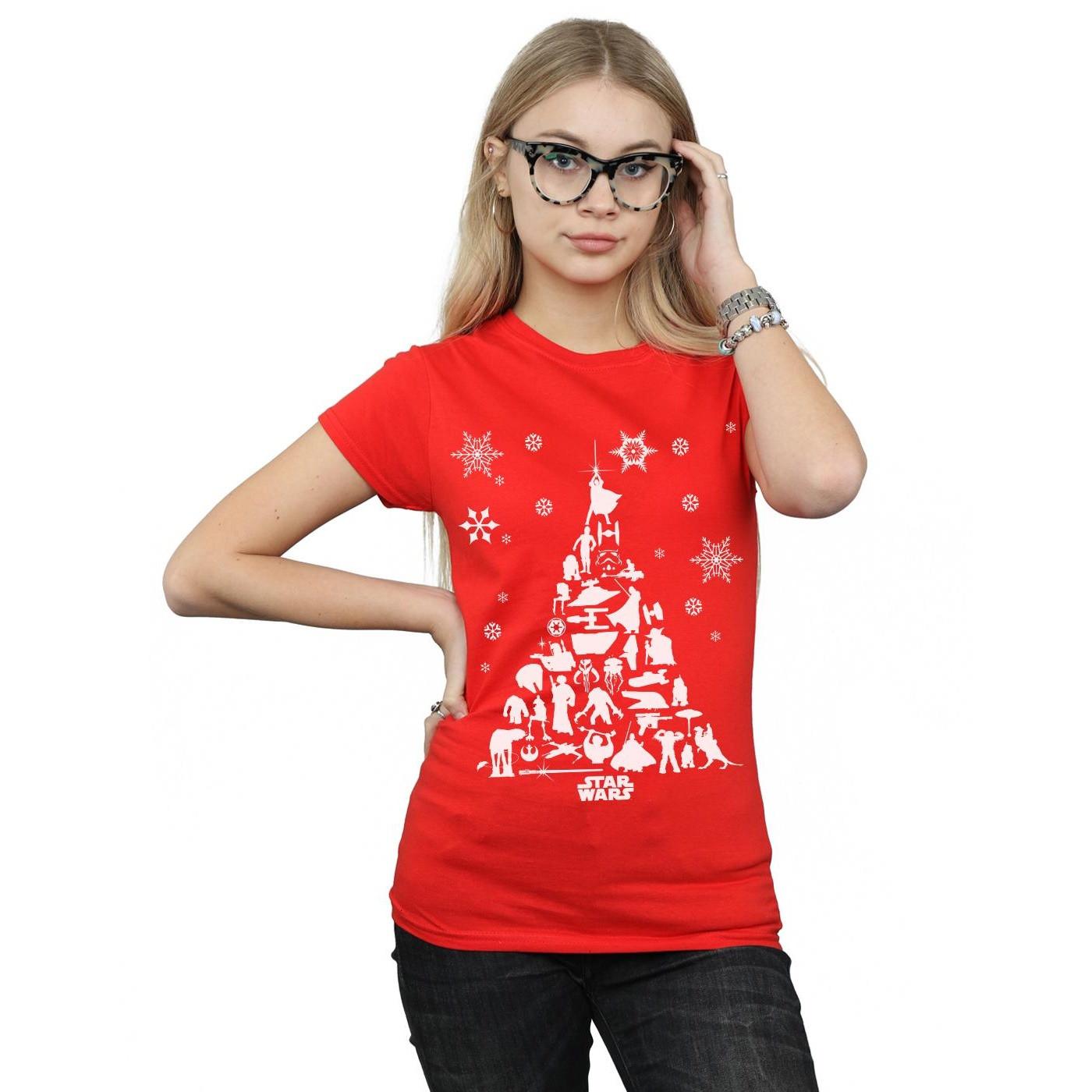 STAR WARS Star Wars Weihnachtsbaum Kurzarm T-Shirt