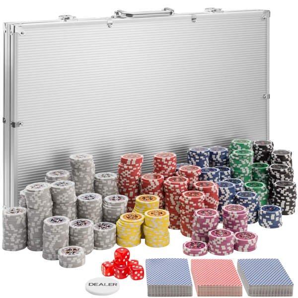 Tectake Pokerset inkl. Aluminiumkoffer