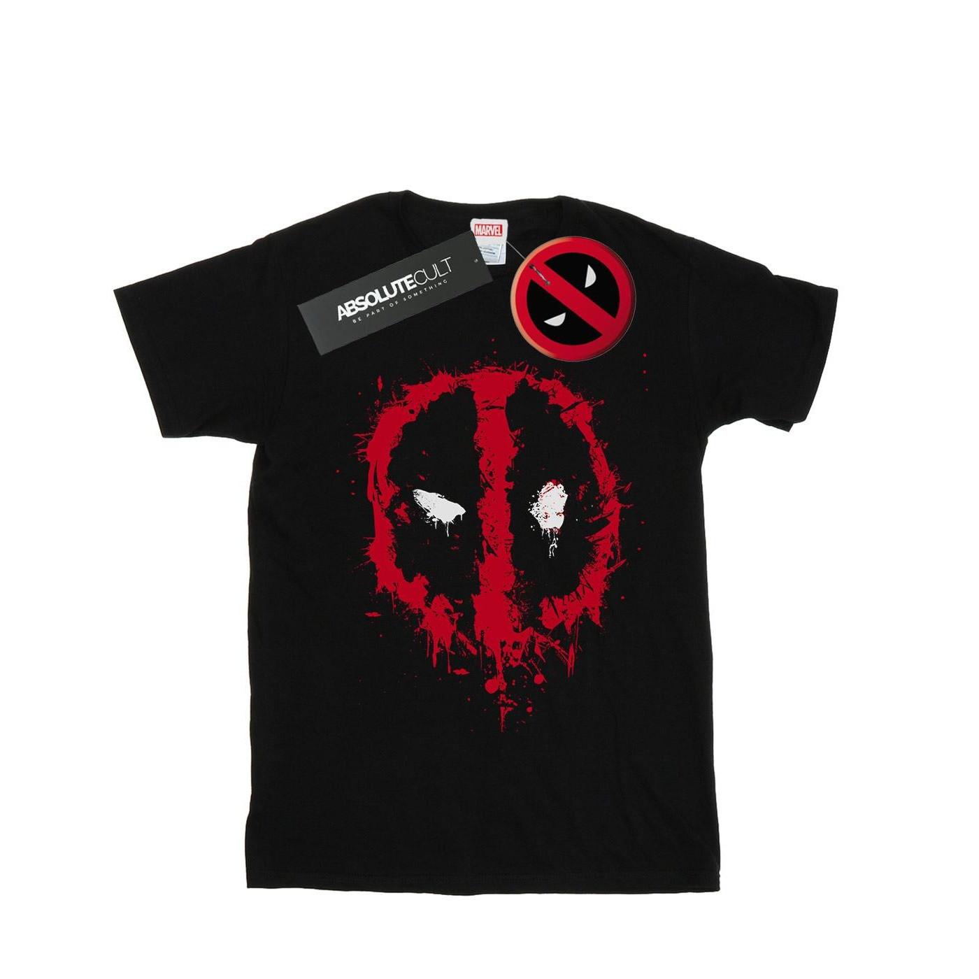 MARVEL Deadpool Splatter Logo T-Shirt