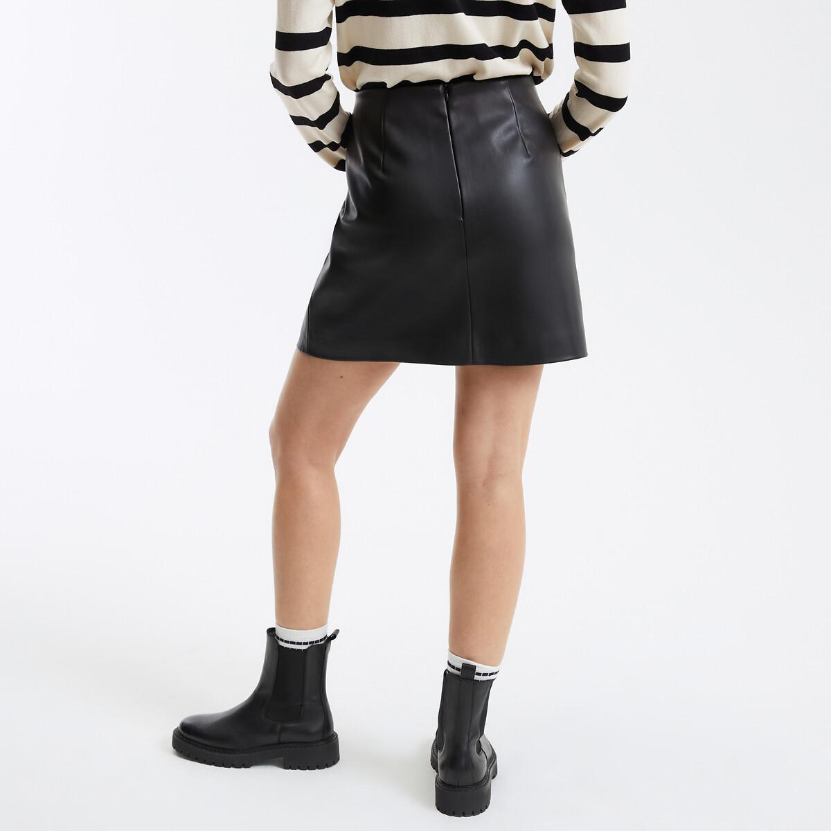 La Redoute Collections Minirock aus Lederimitat