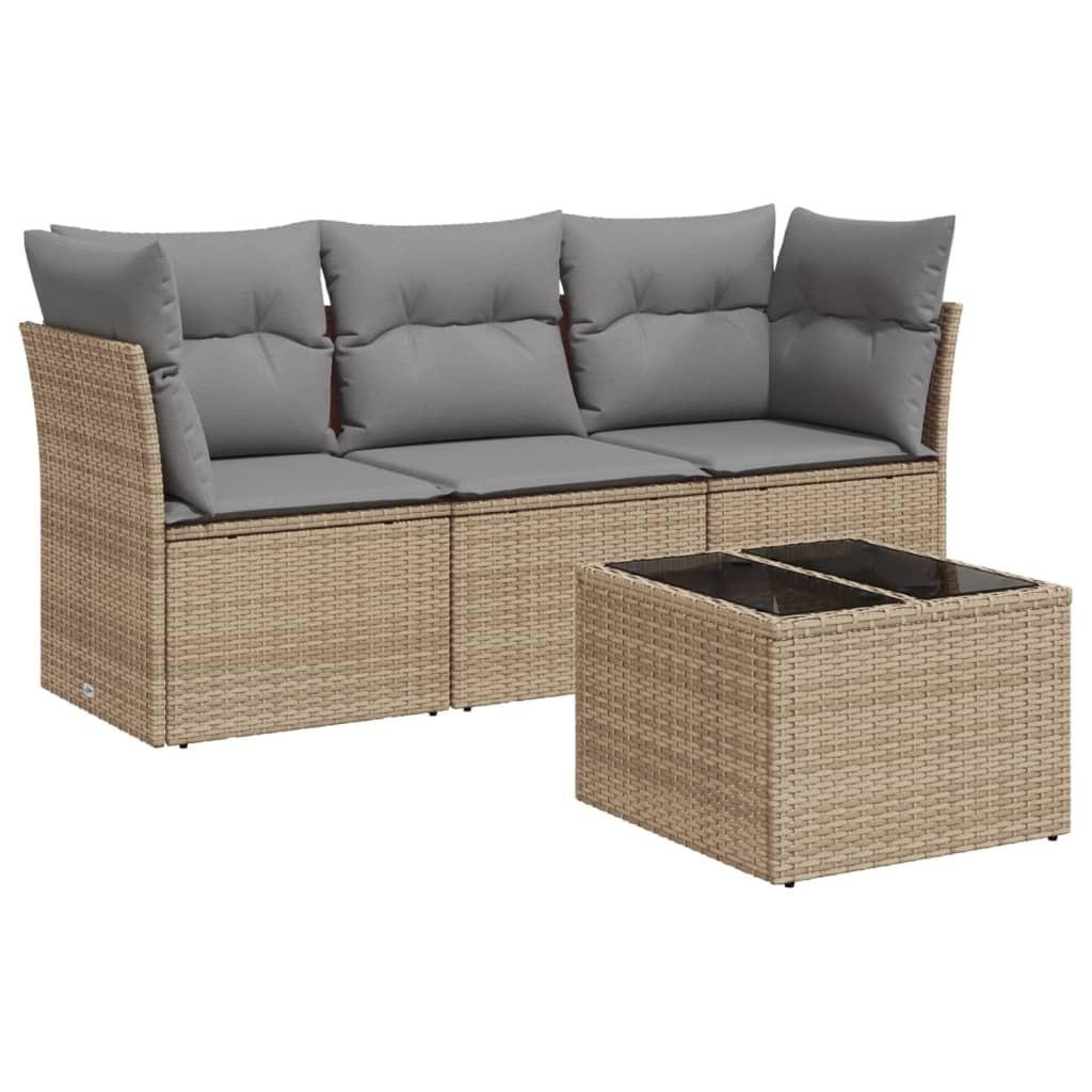 VidaXL Garten sofagarnitur poly-rattan